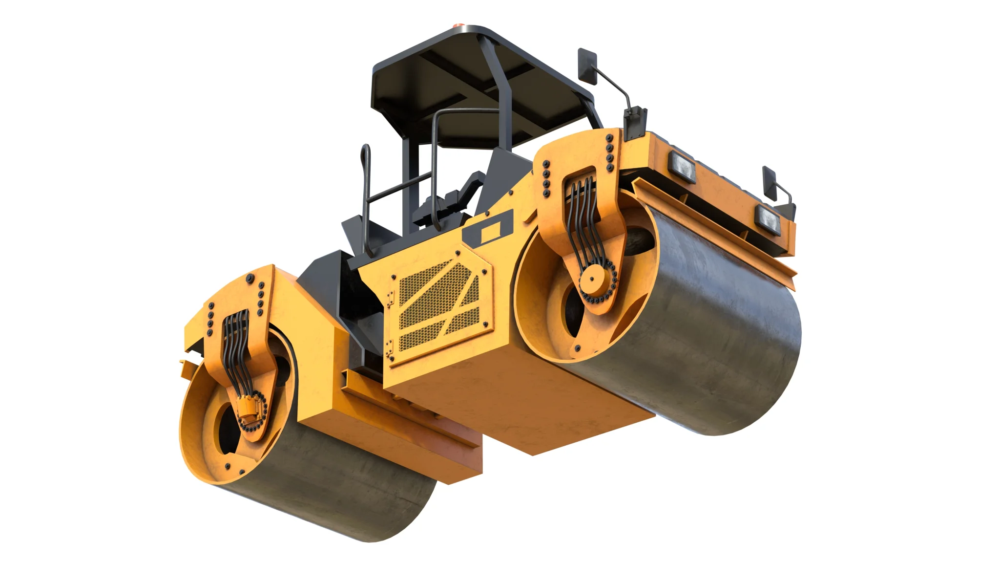 Vibratory Rollers compactor CB8, 3D model preview 7