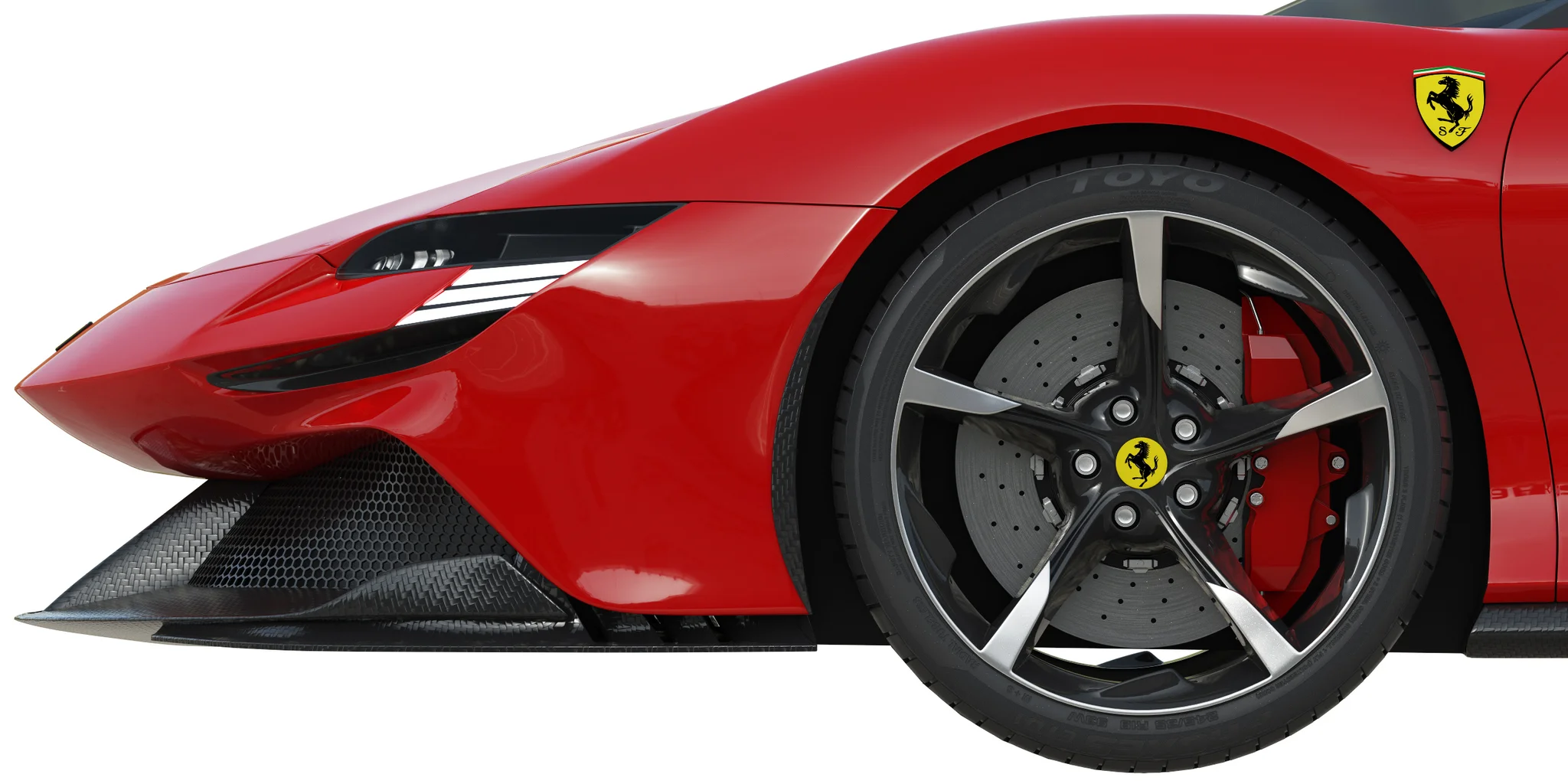 Ferrari SF90 Stradale, 3D model preview 3