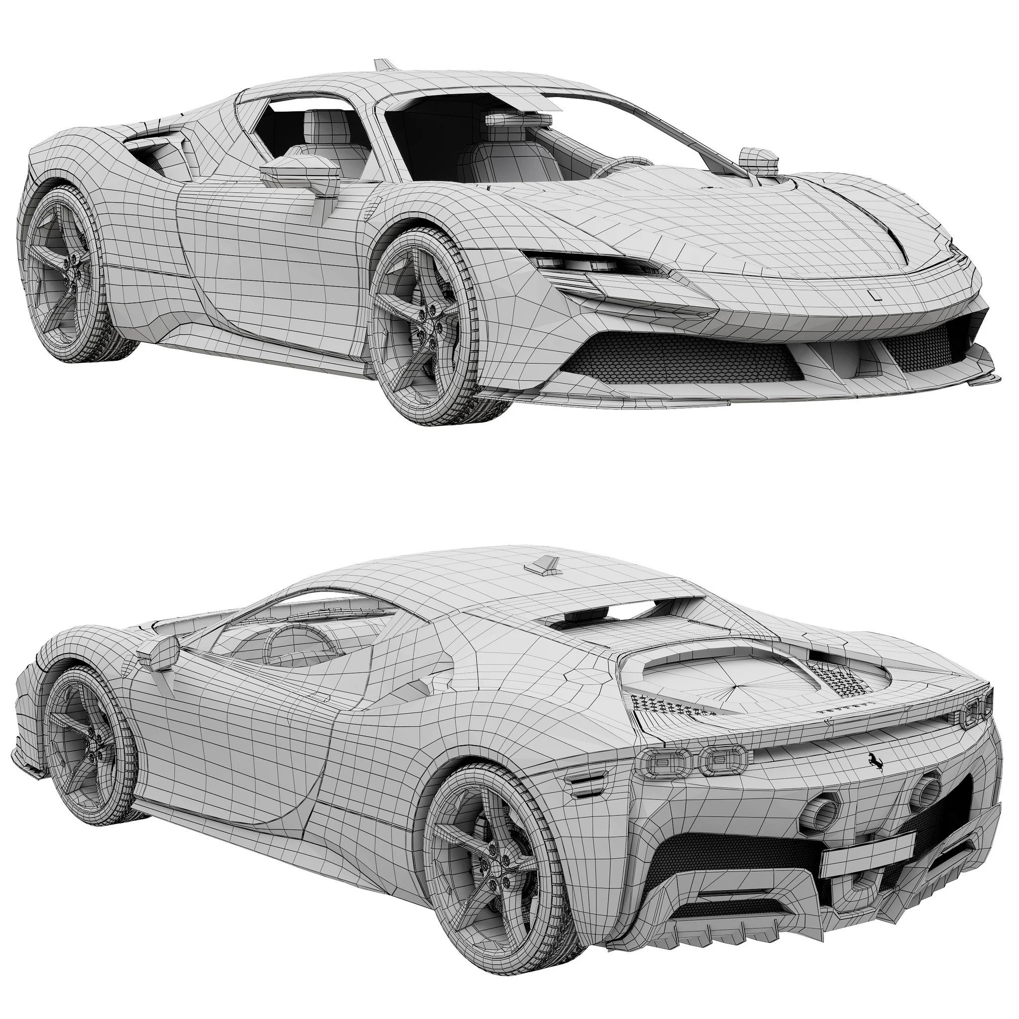 Ferrari SF90 Stradale, 3D model preview 18