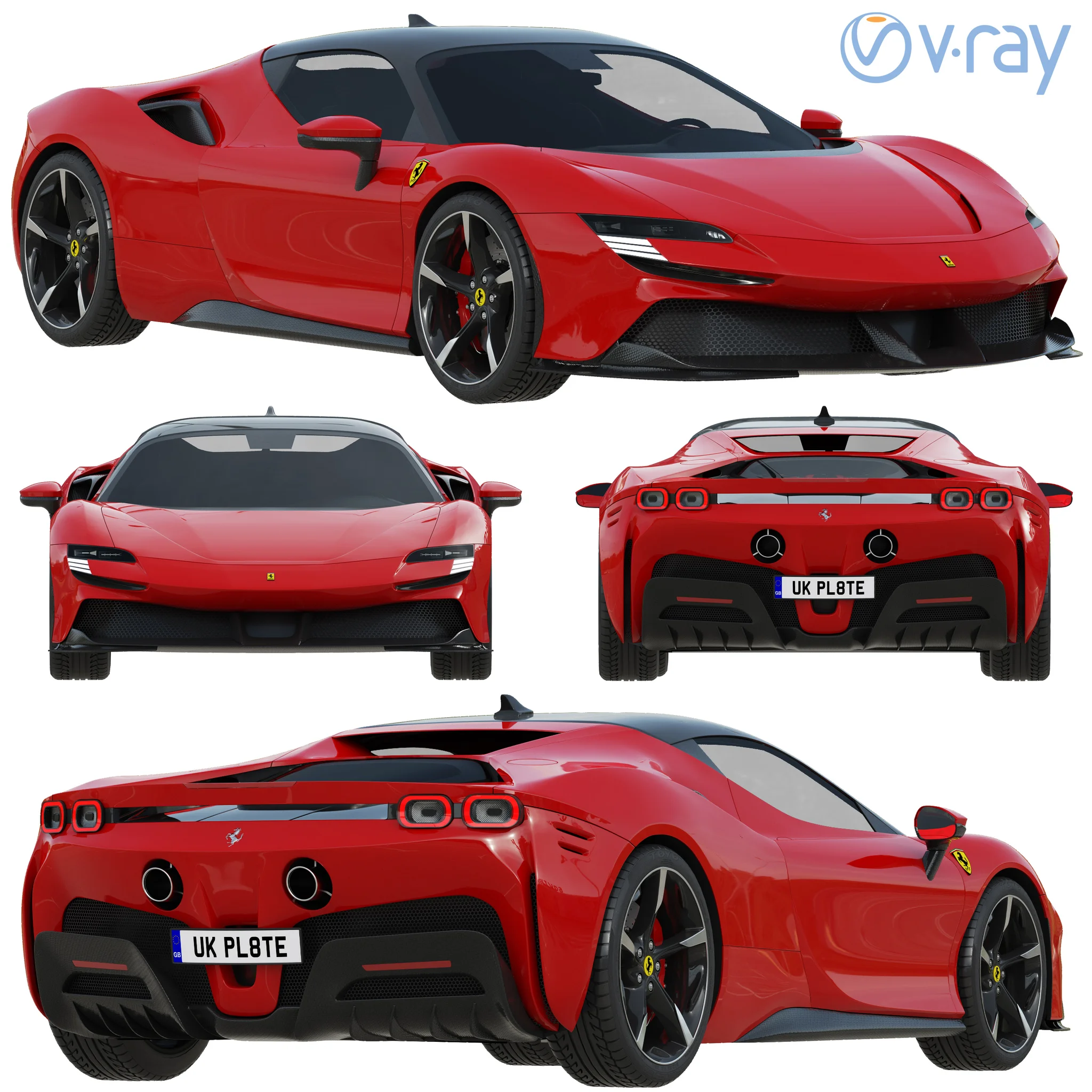 Ferrari SF90 Stradale, 3D model preview 20