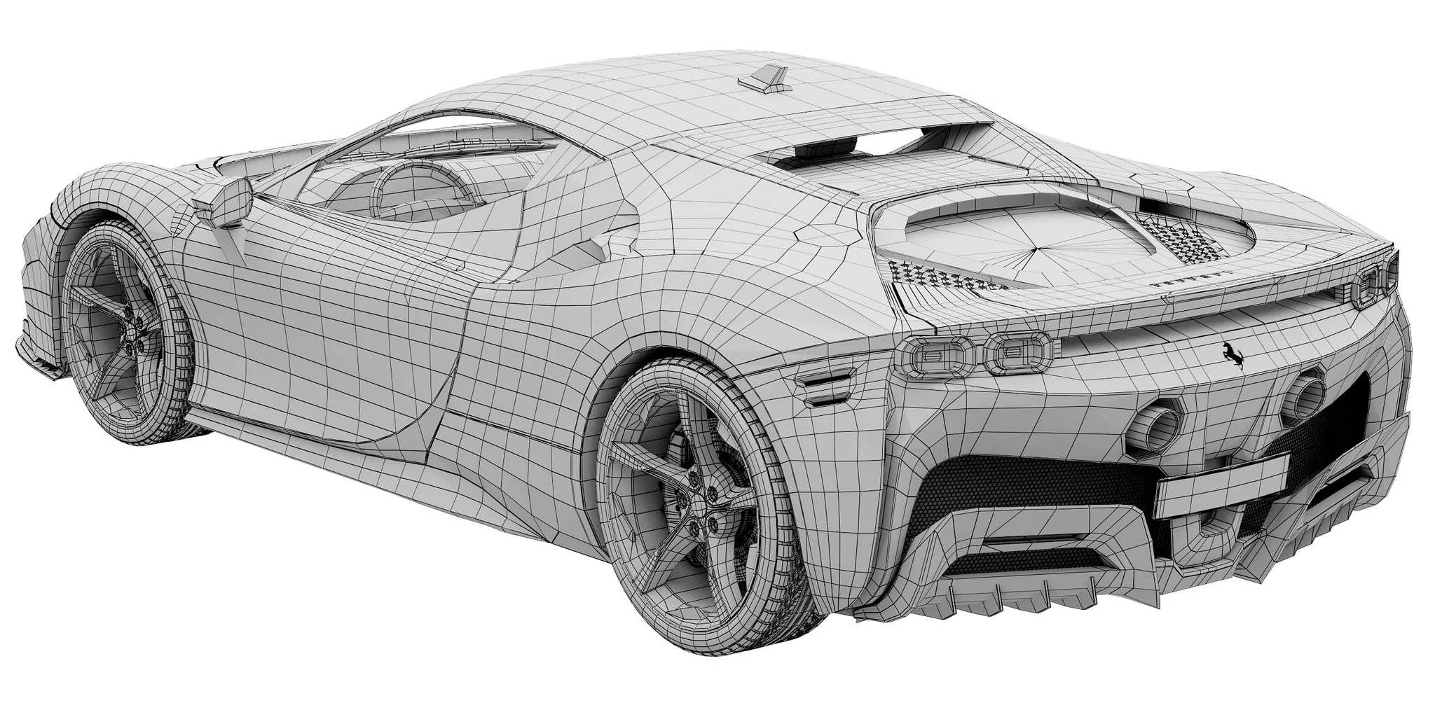 Ferrari SF90 Stradale, 3D model preview 23