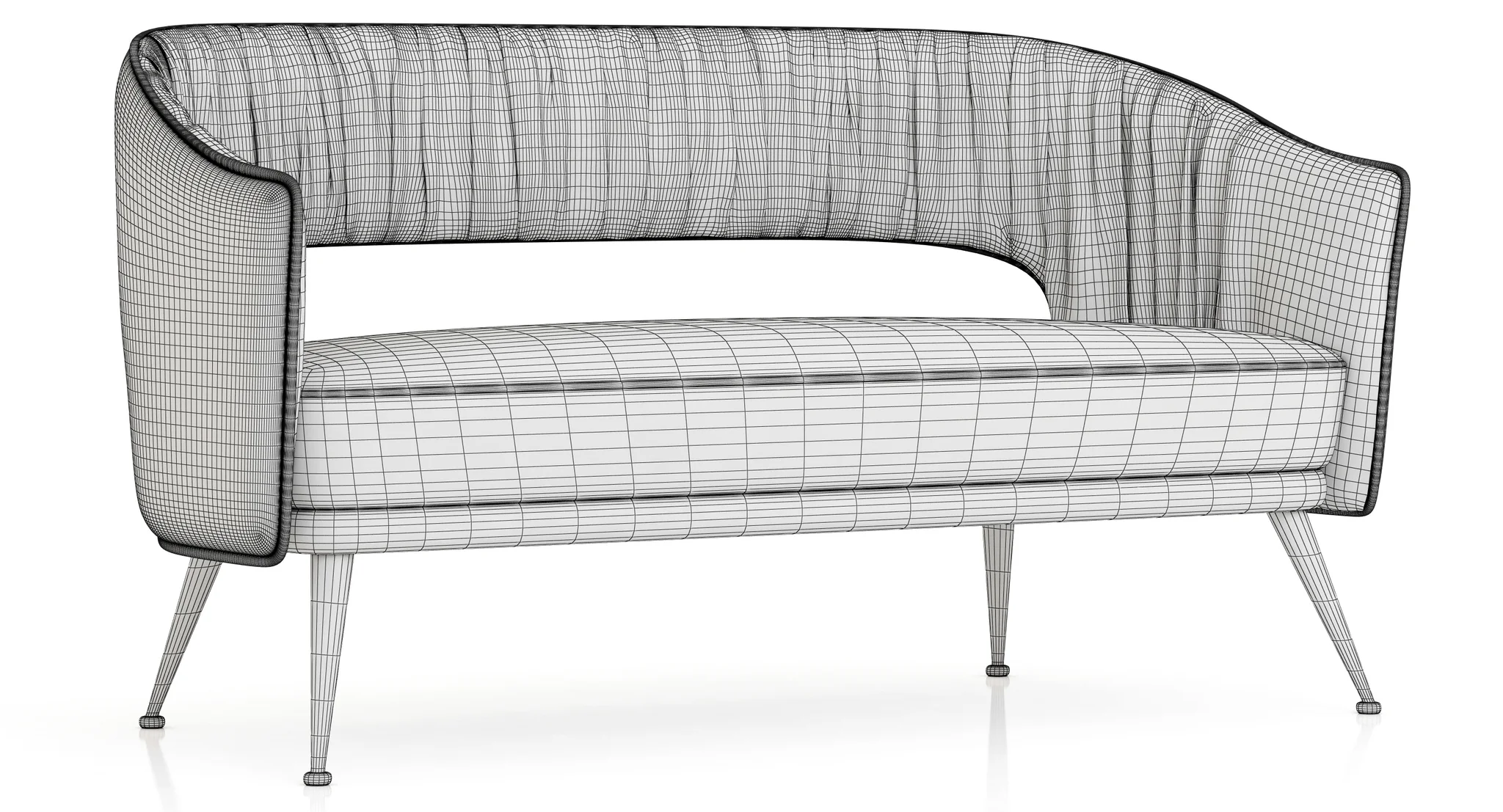 Brabbu STOLA 2 SEAT SOFA — 3D model preview 2