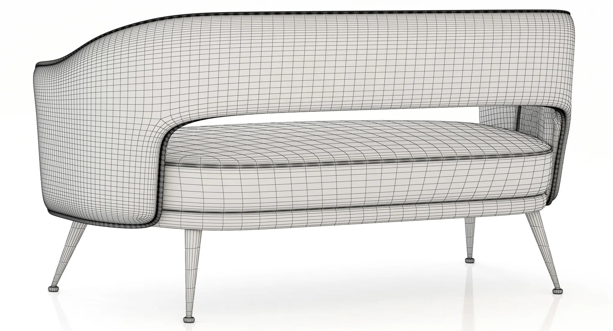 Brabbu STOLA 2 SEAT SOFA — 3D model preview 8