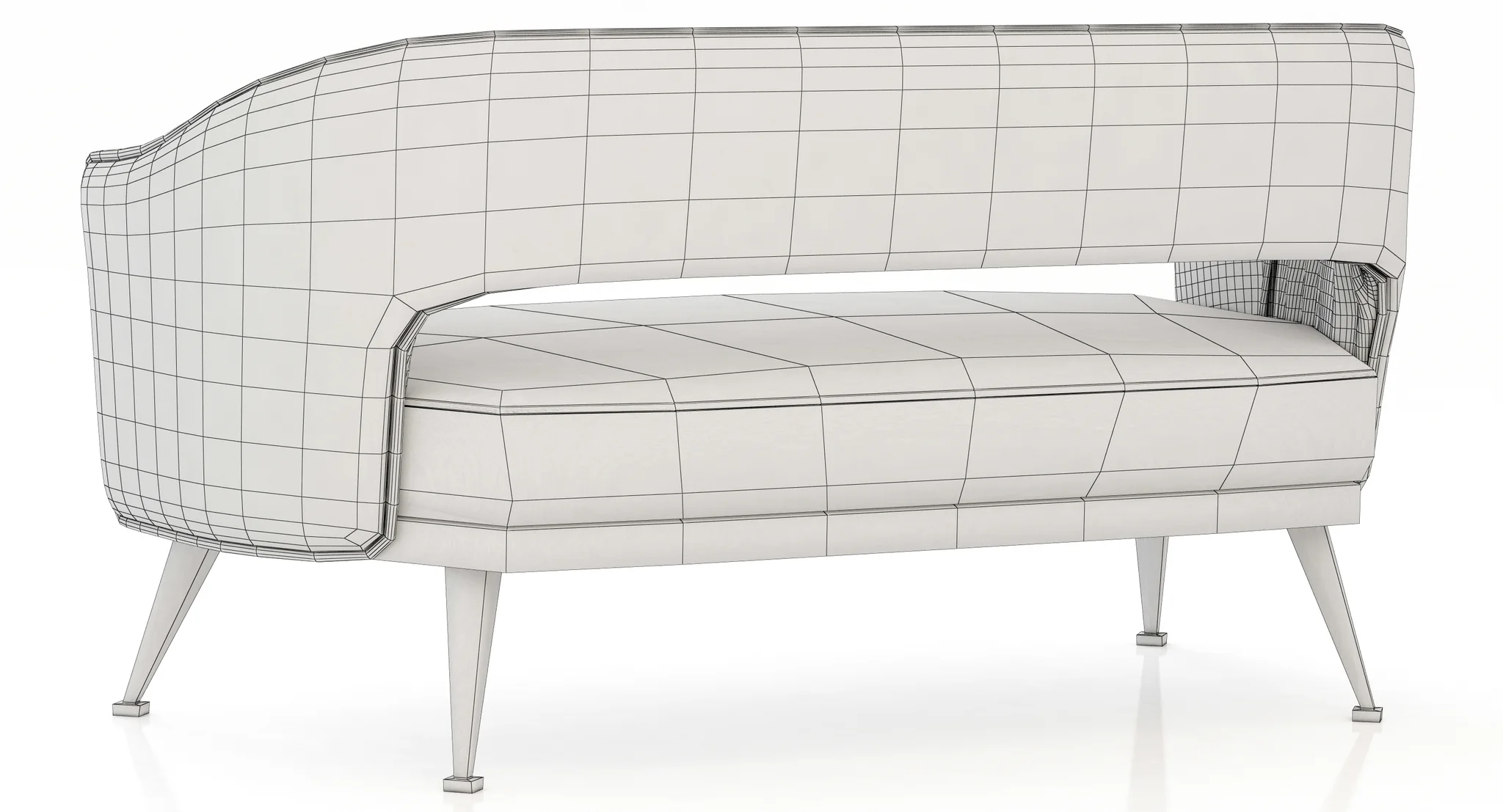 Brabbu STOLA 2 SEAT SOFA — 3D model preview 9