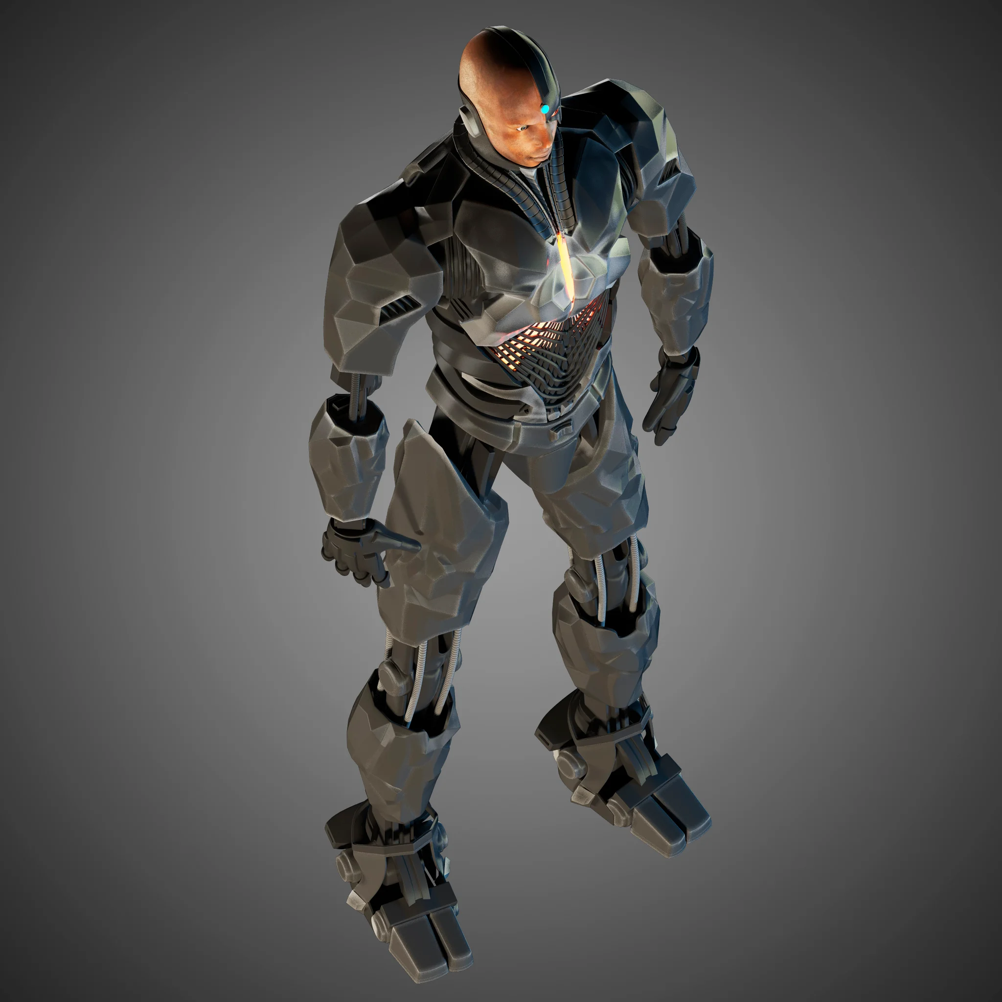 Cyborg Justice League — 3D model preview 1