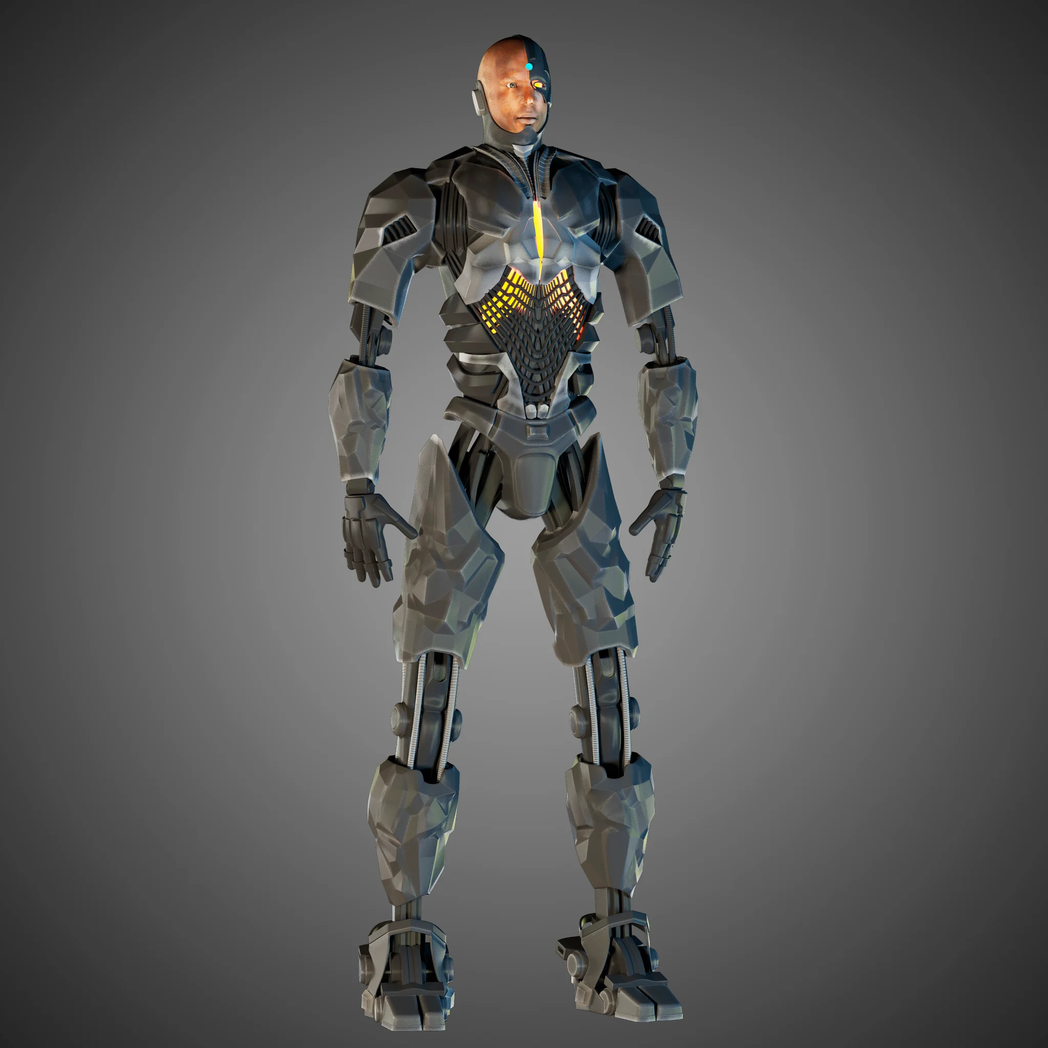 Cyborg Justice League — 3D model preview 9