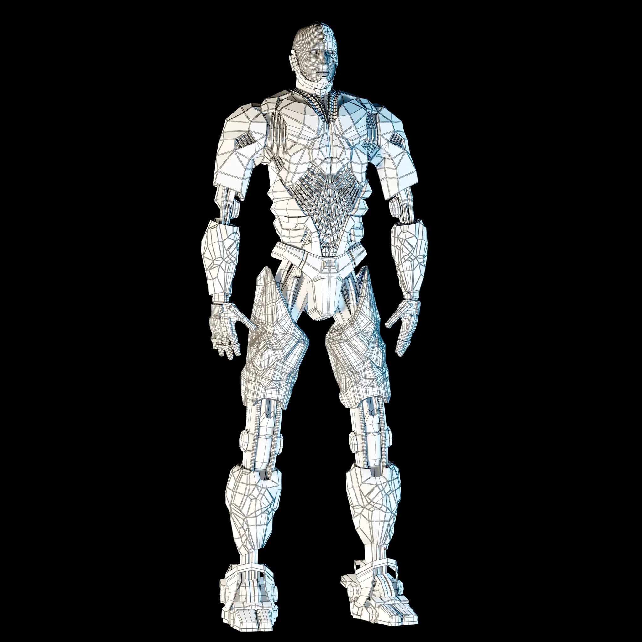 Cyborg Justice League — 3D model preview 10