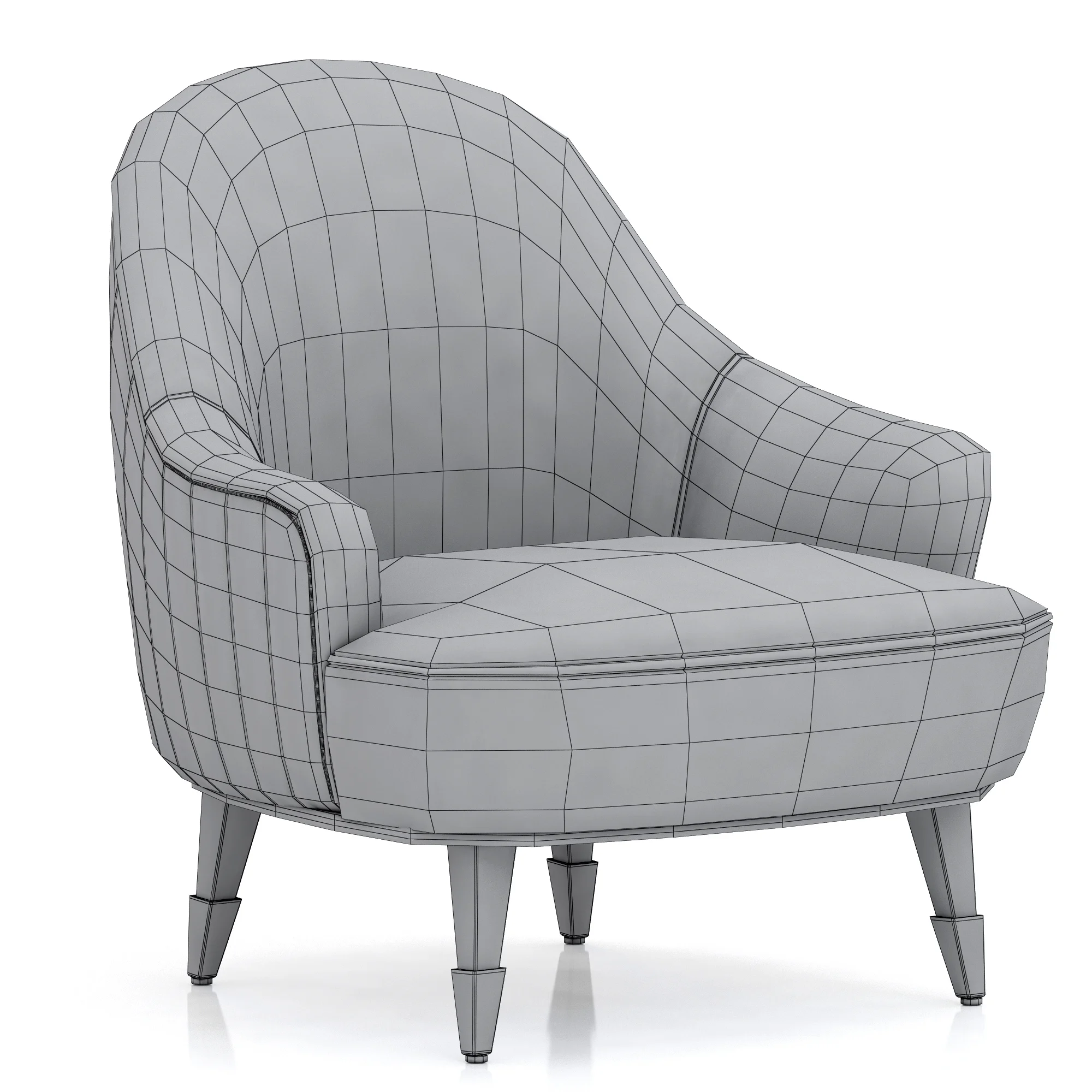 Roche Bobois EDEN ROCK Armchair — 3D model preview 7