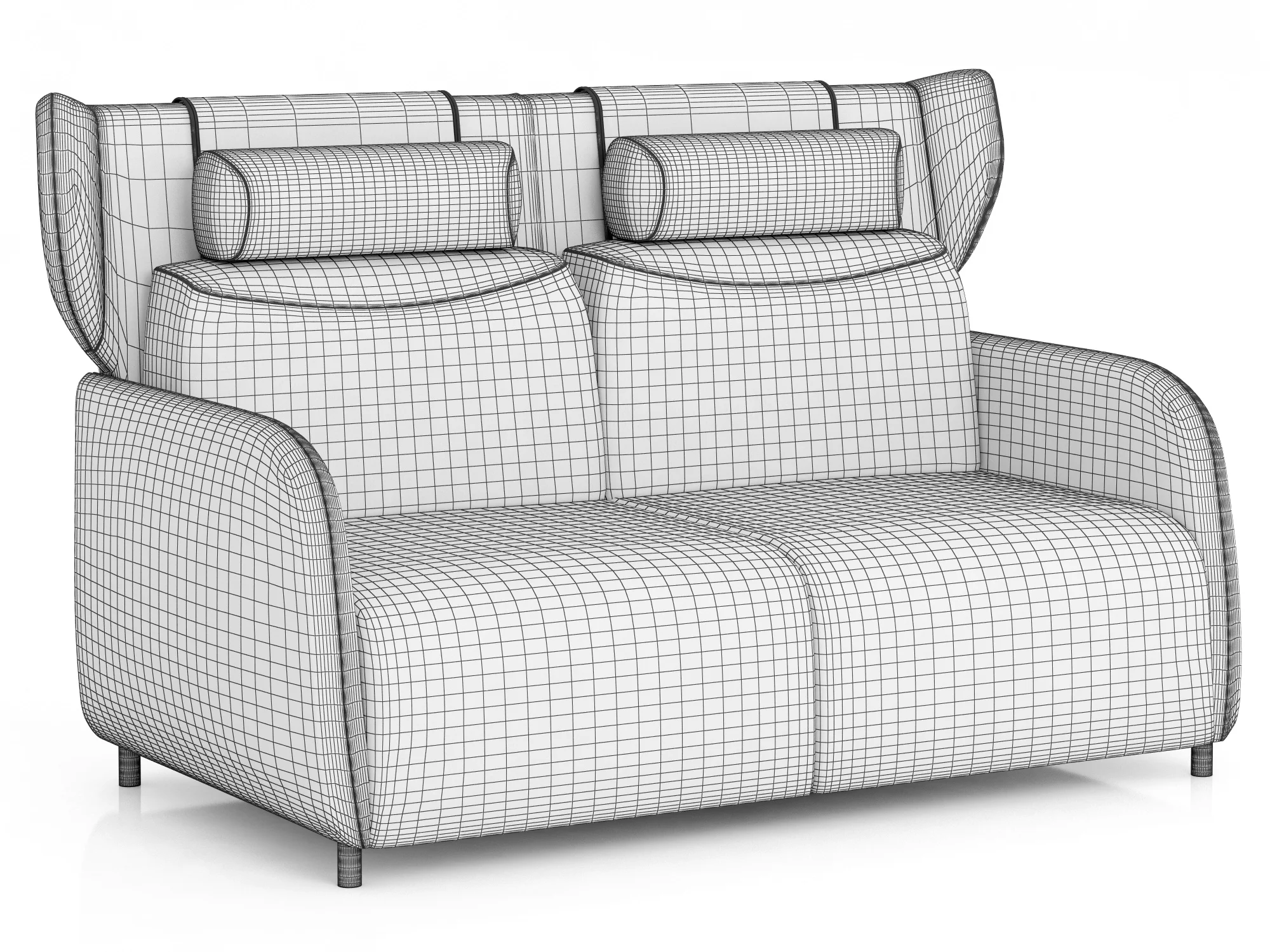 Ditre Italia Duffle Sofa — 3D model preview 2