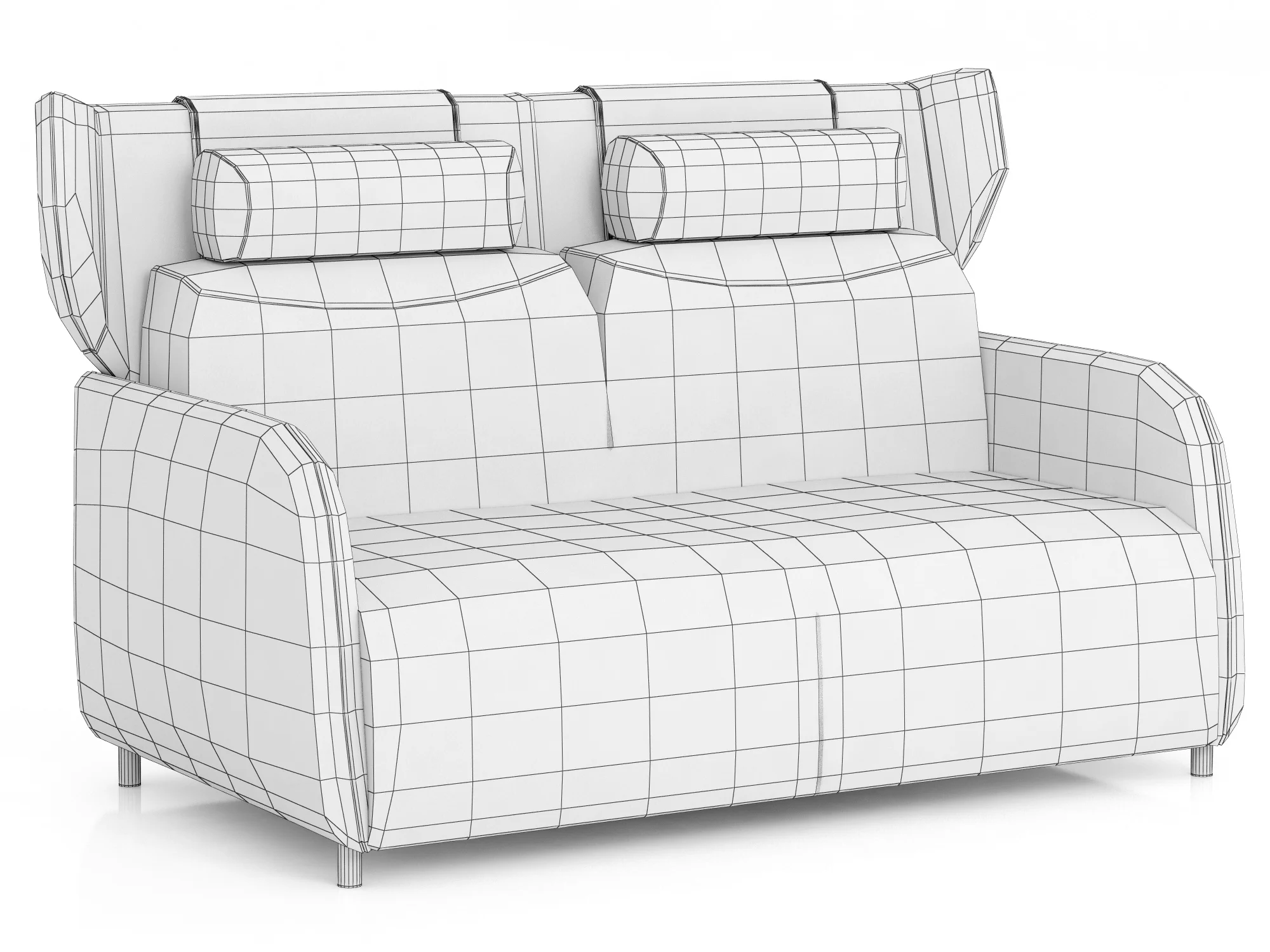 Ditre Italia Duffle Sofa — 3D model preview 3
