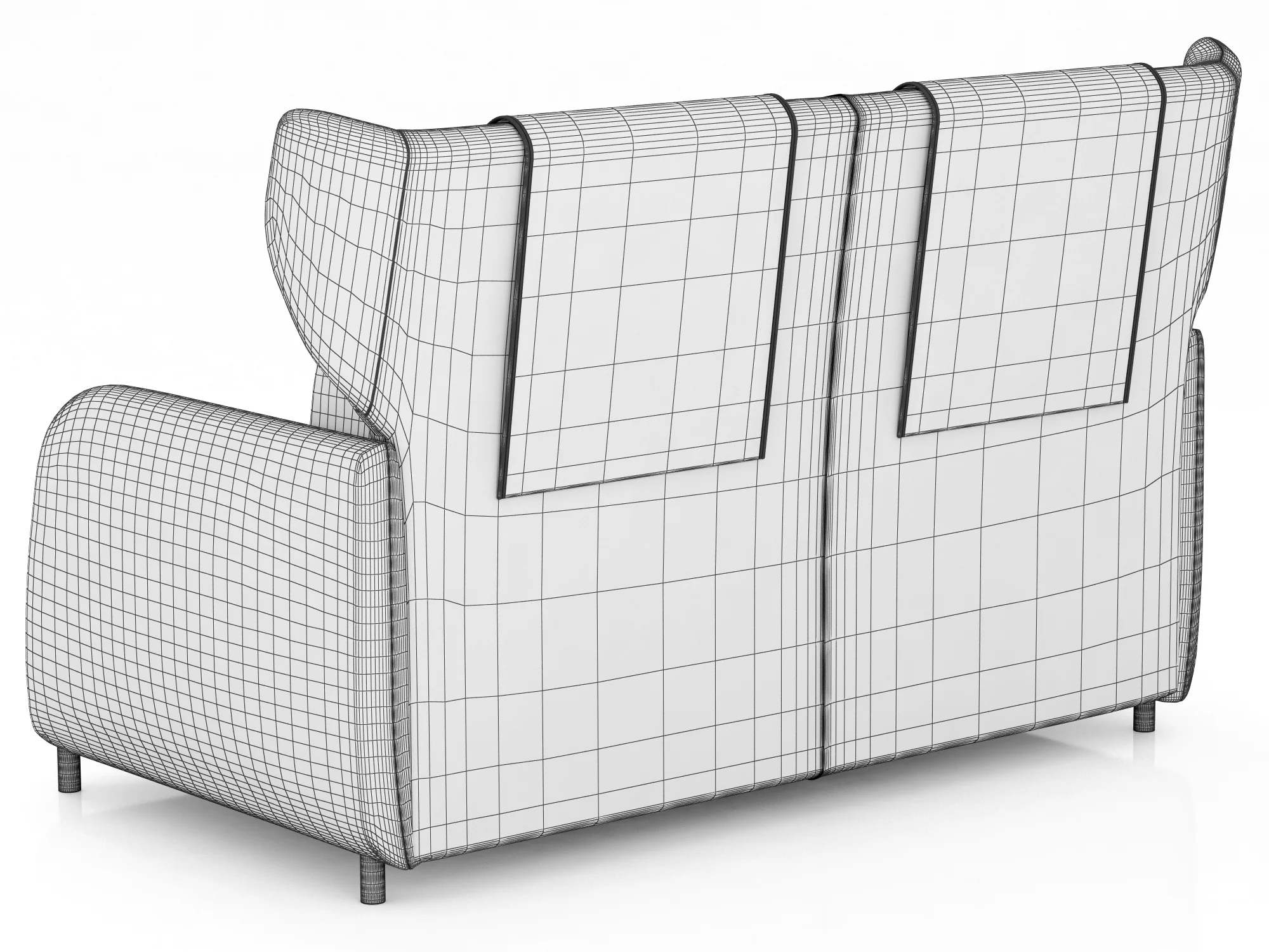 Ditre Italia Duffle Sofa — 3D model preview 9