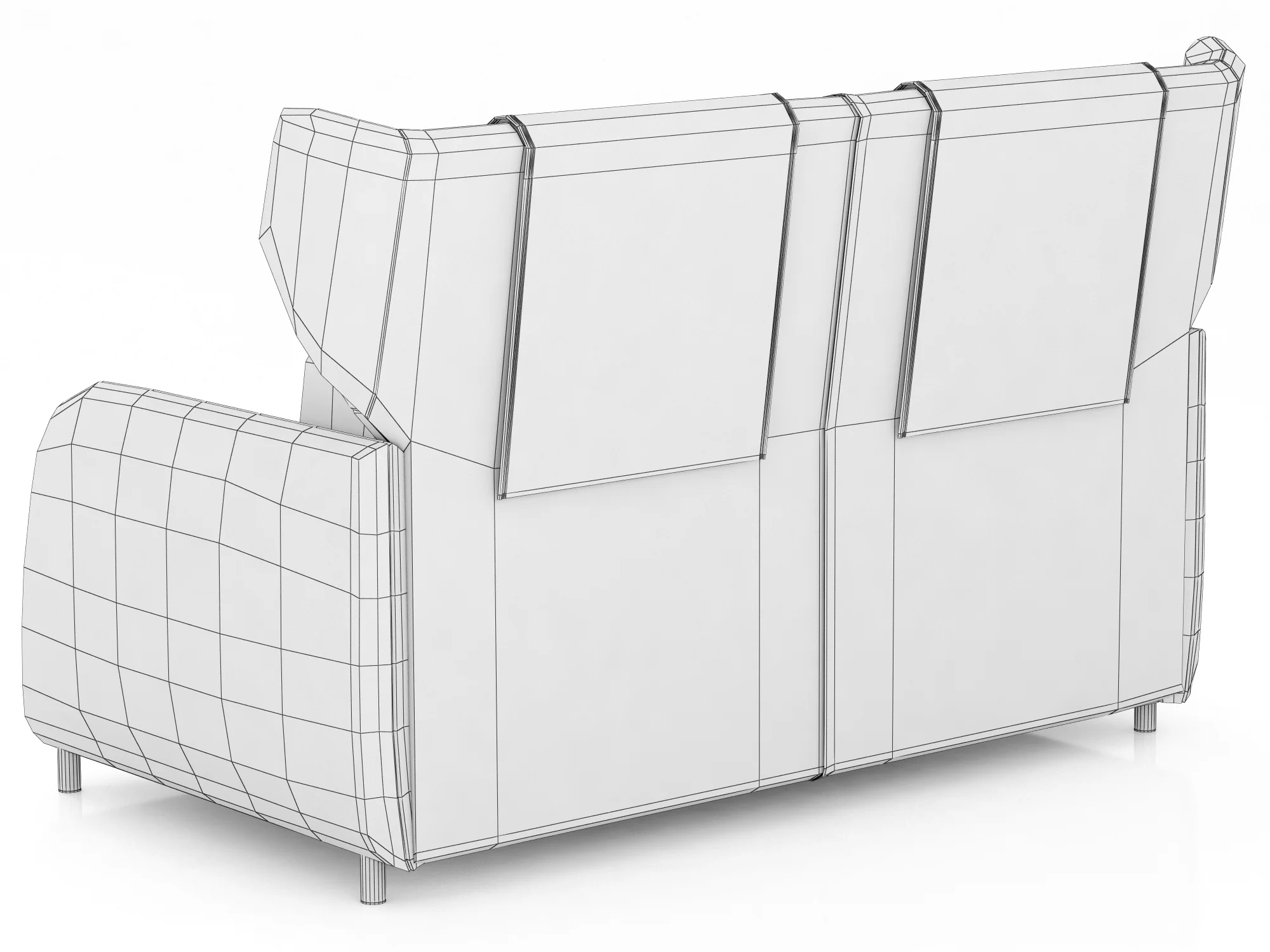 Ditre Italia Duffle Sofa — 3D model preview 10