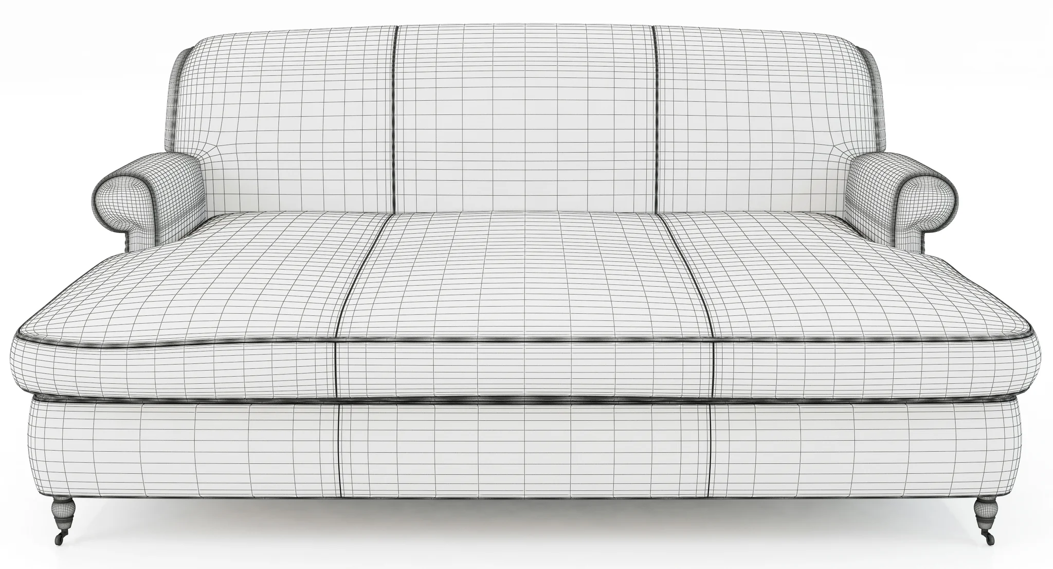 Baxter Charlotte Dormeuse Sofa — 3D model preview 13