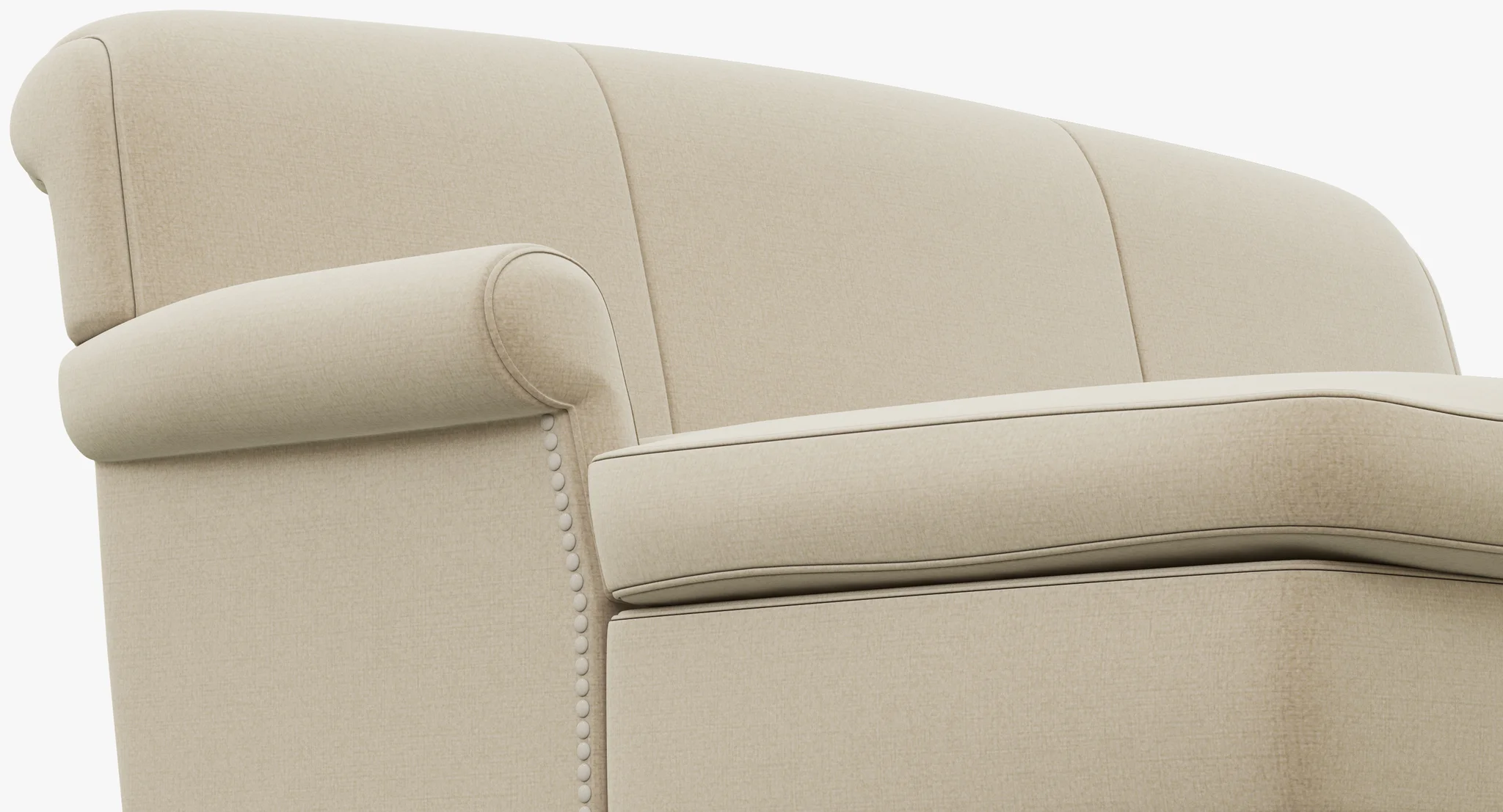 Baxter Charlotte Dormeuse Sofa — 3D model preview 15