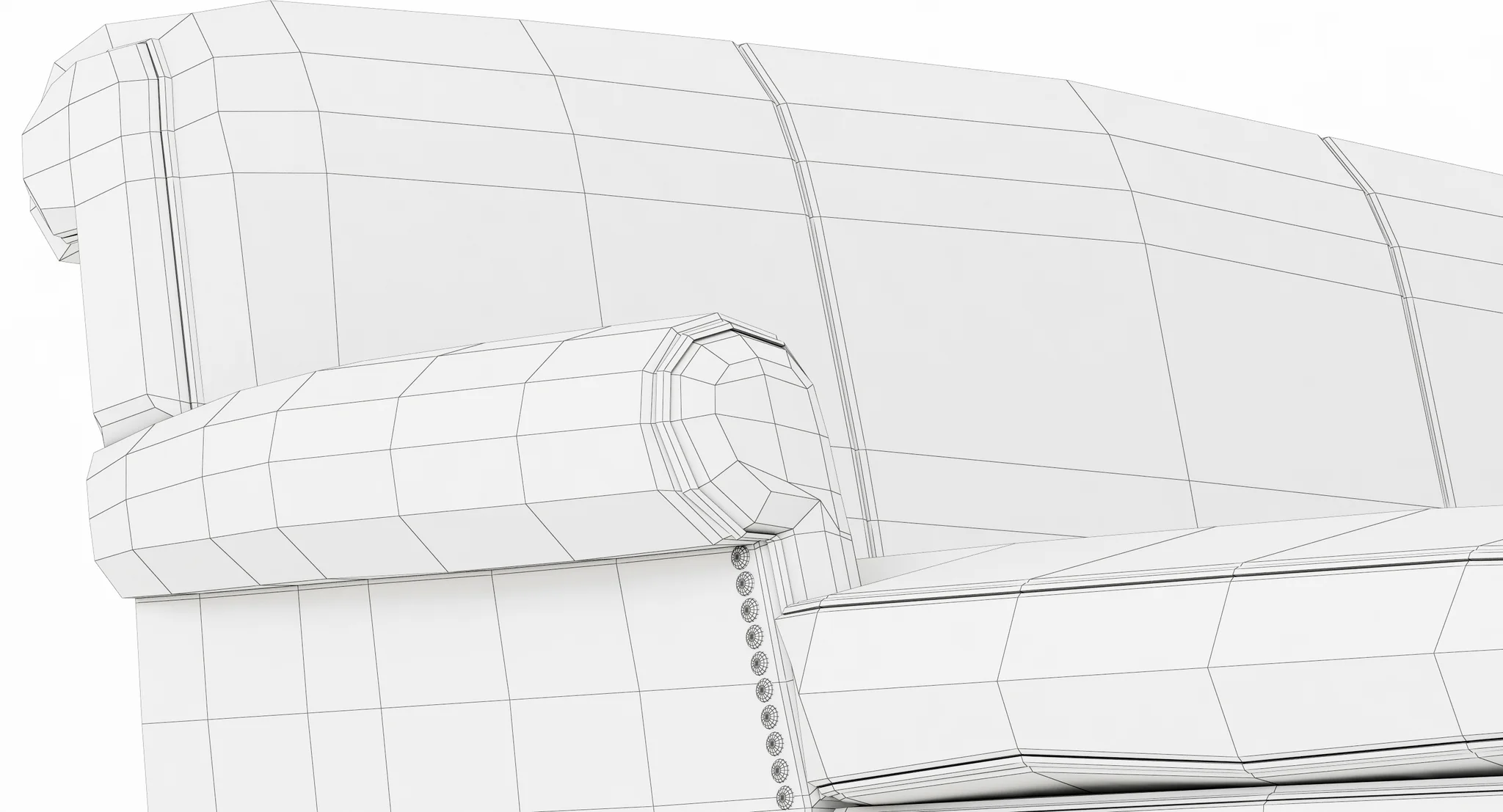 Baxter Charlotte Dormeuse Sofa — 3D model preview 17
