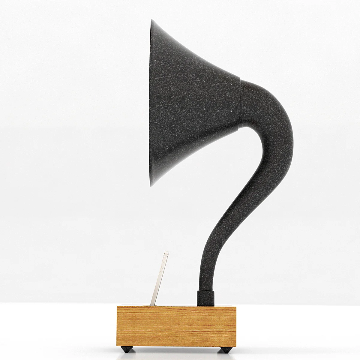 Restoration Hardware IPhone Gramophone Walnut — 3D model preview 3