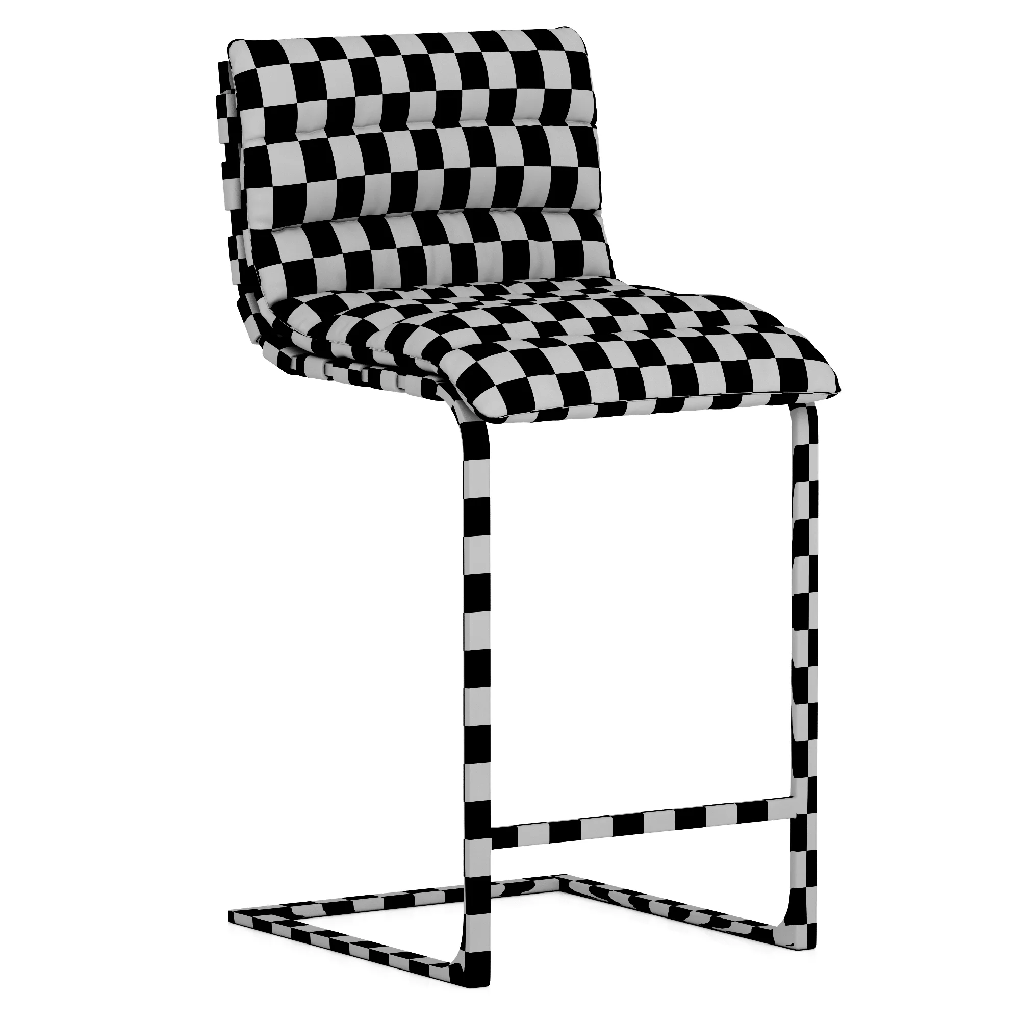 Restoration Hardware Oviedo Leather Stool — 3D model preview 10