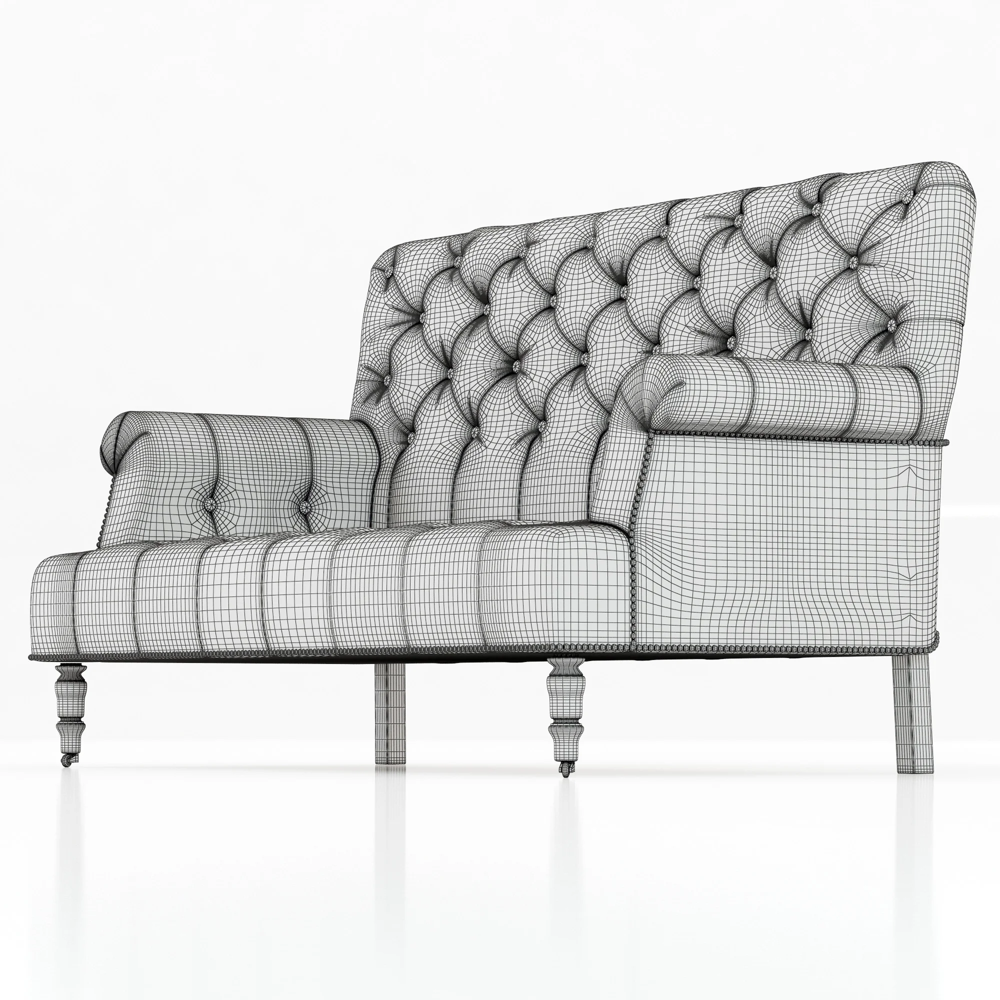 Ralph Lauren Home EDWARDIAN SETTEE — 3D model preview 6