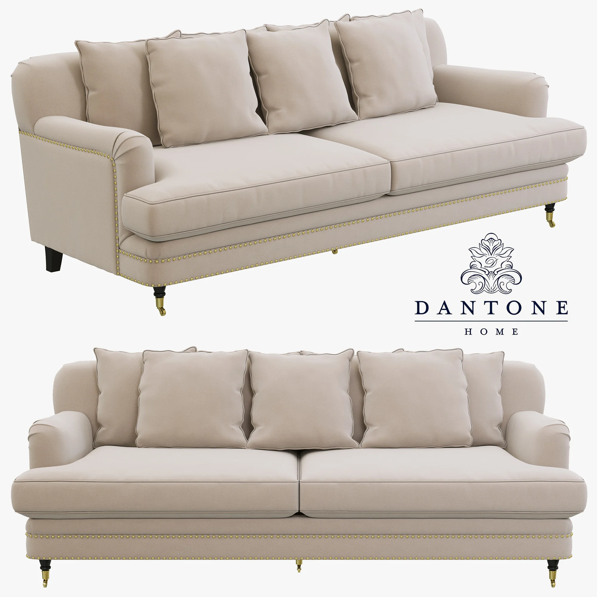 Dantone Home Bove Sofa — 3D model preview 2