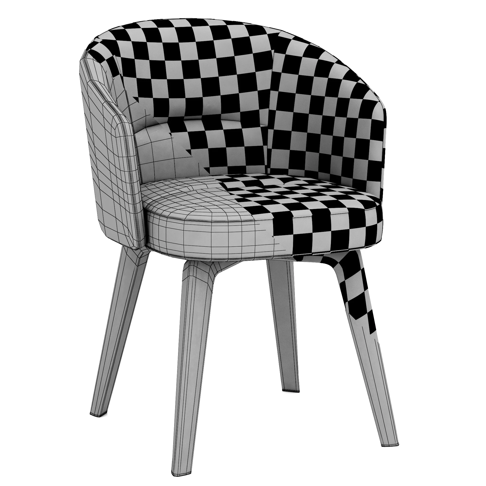 Minotti Amelie Lounge — 3D model preview 8