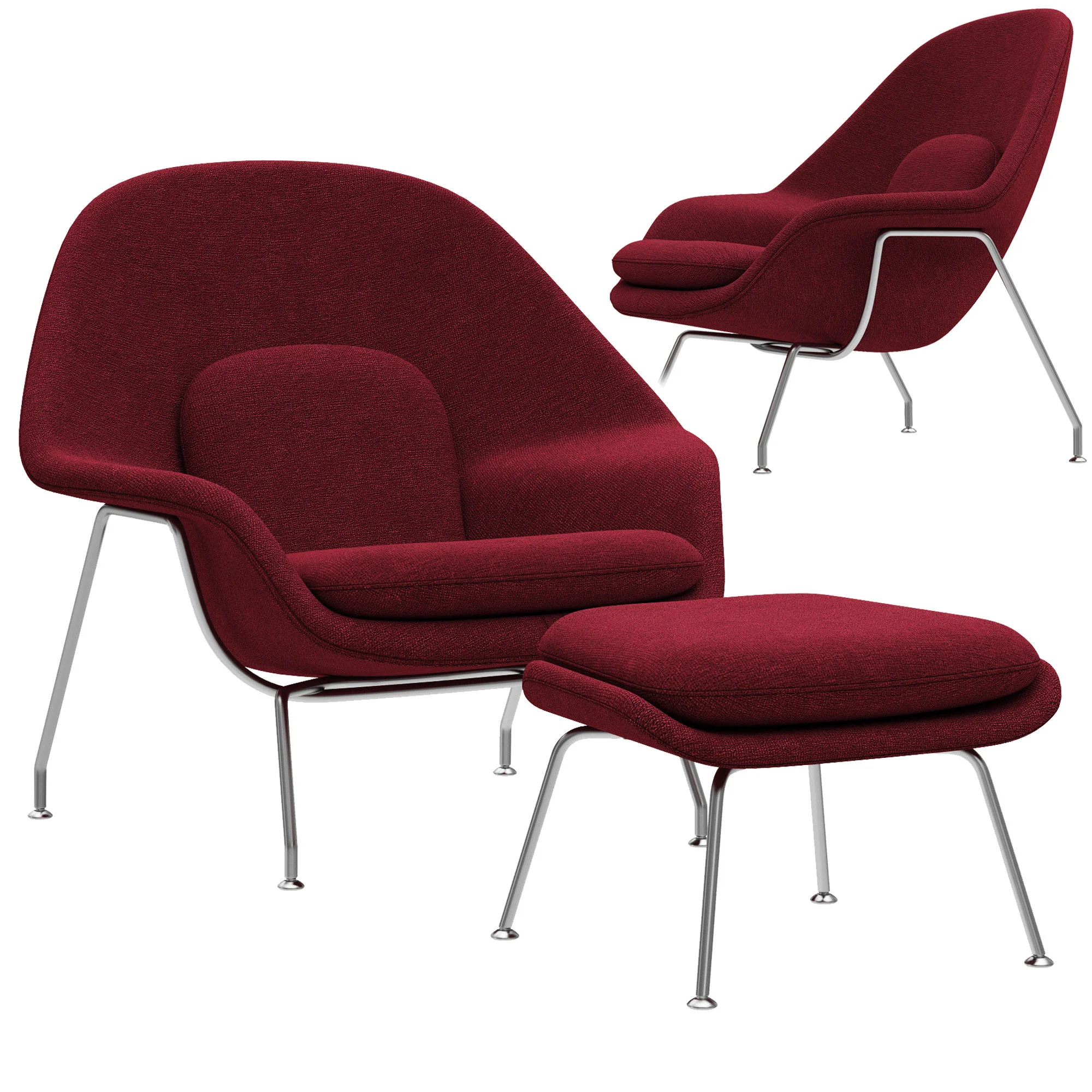 Knoll Saarinen Womb — 3D model preview 2
