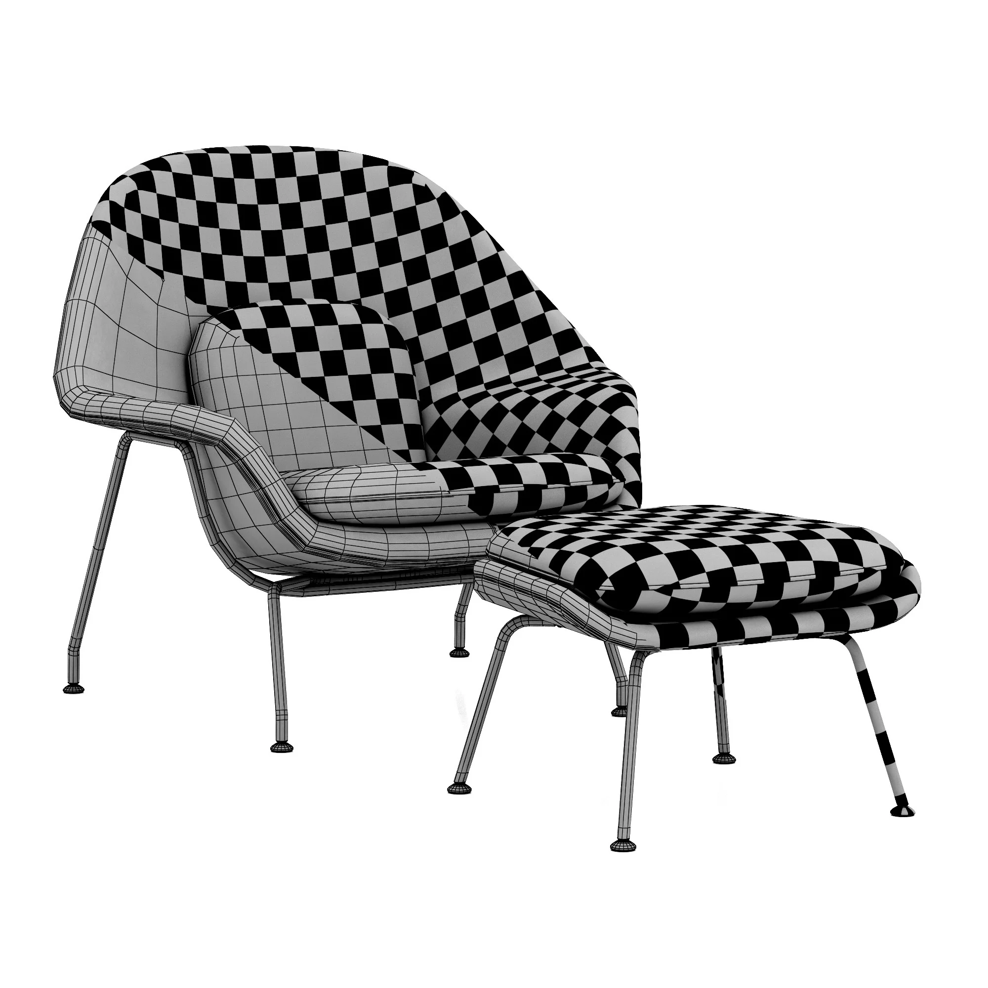 Knoll Saarinen Womb — 3D model preview 10