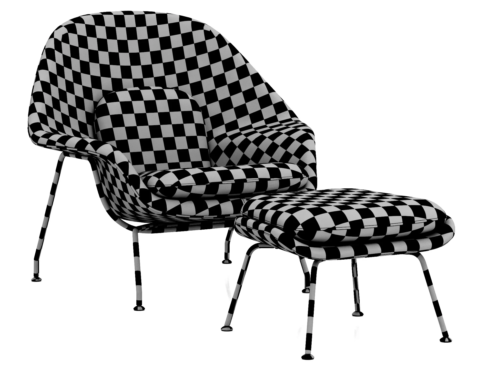 Knoll Saarinen Womb — 3D model preview 11