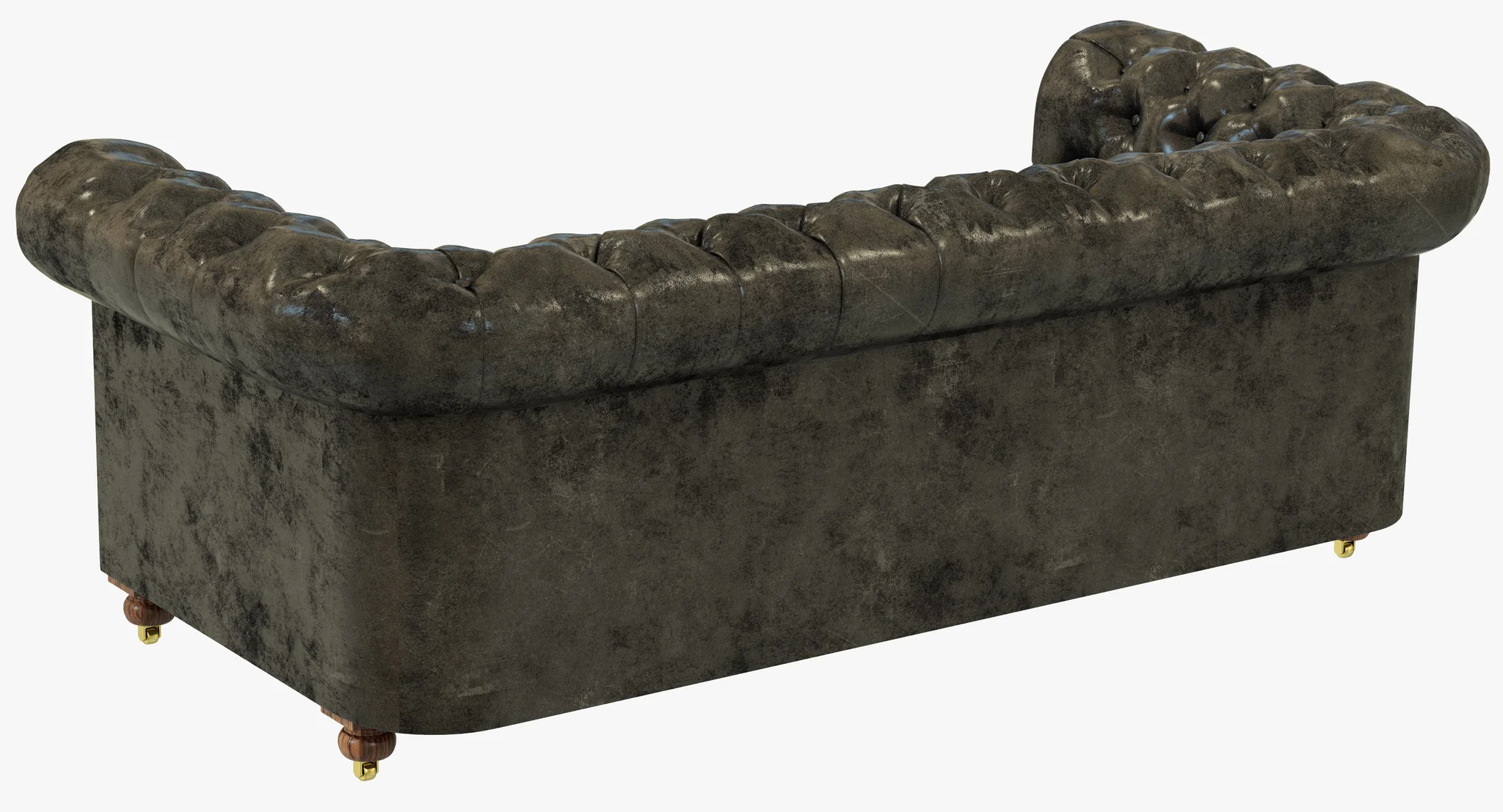 Restoration Hardware Cambridge Leather Sofa — 3D model preview 7