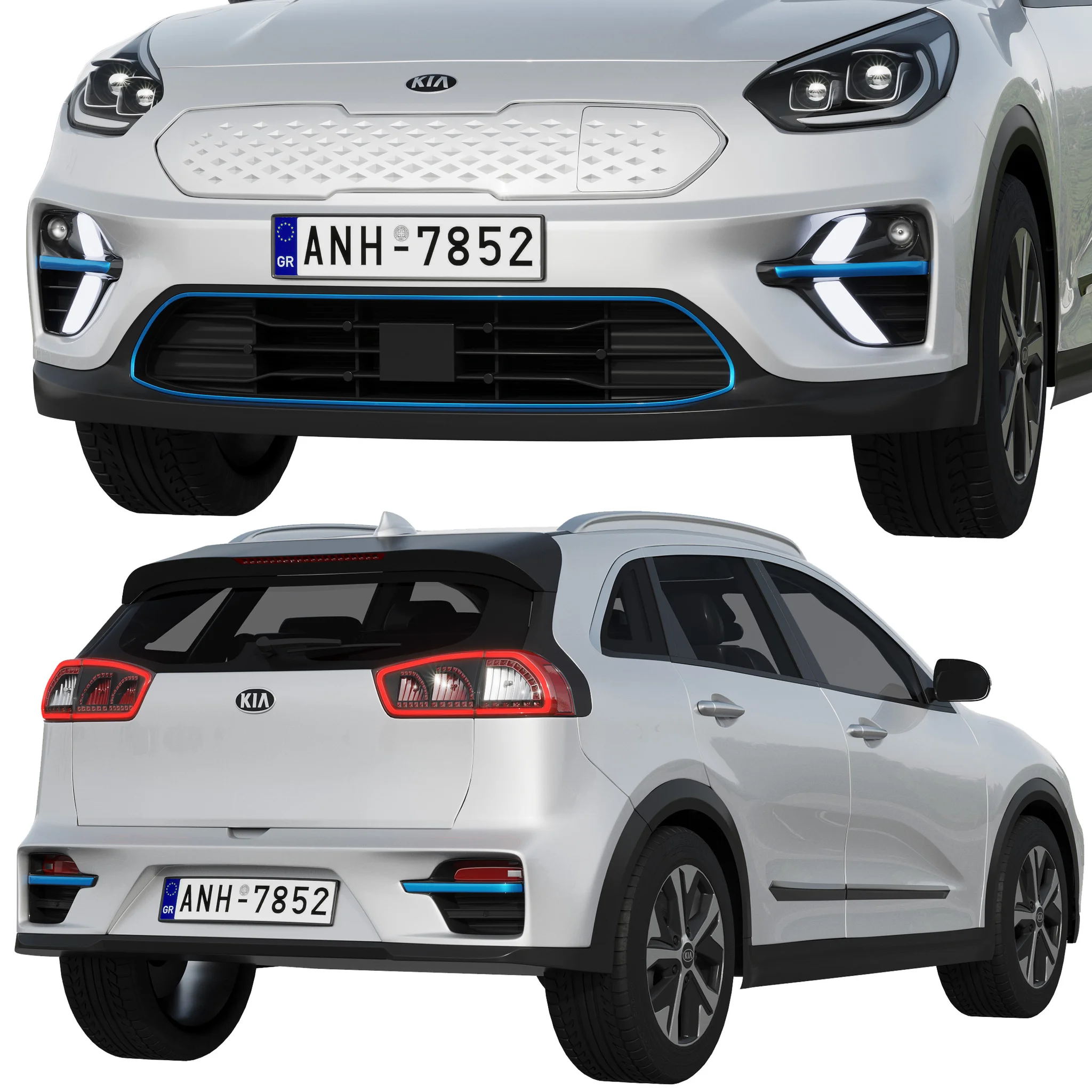 Kia Niro EV, 3D model preview 3
