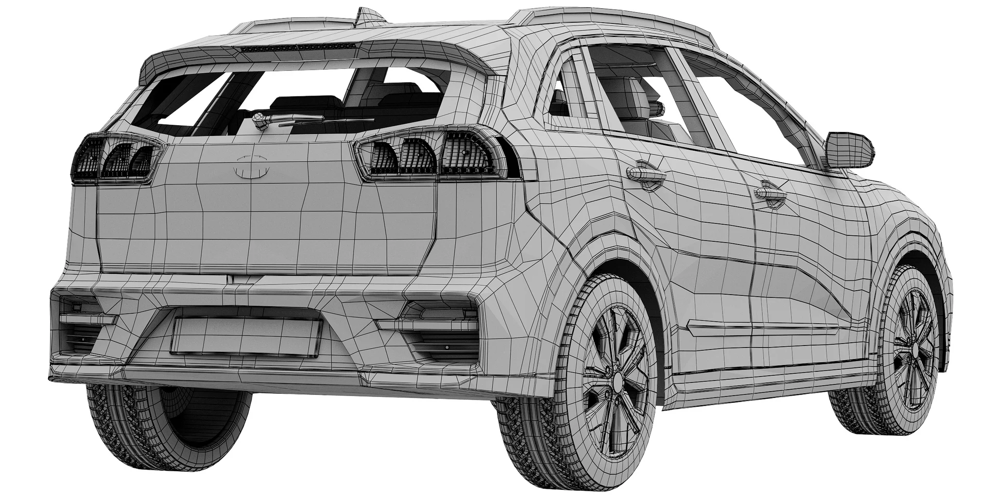 Kia Niro EV, 3D model preview 8
