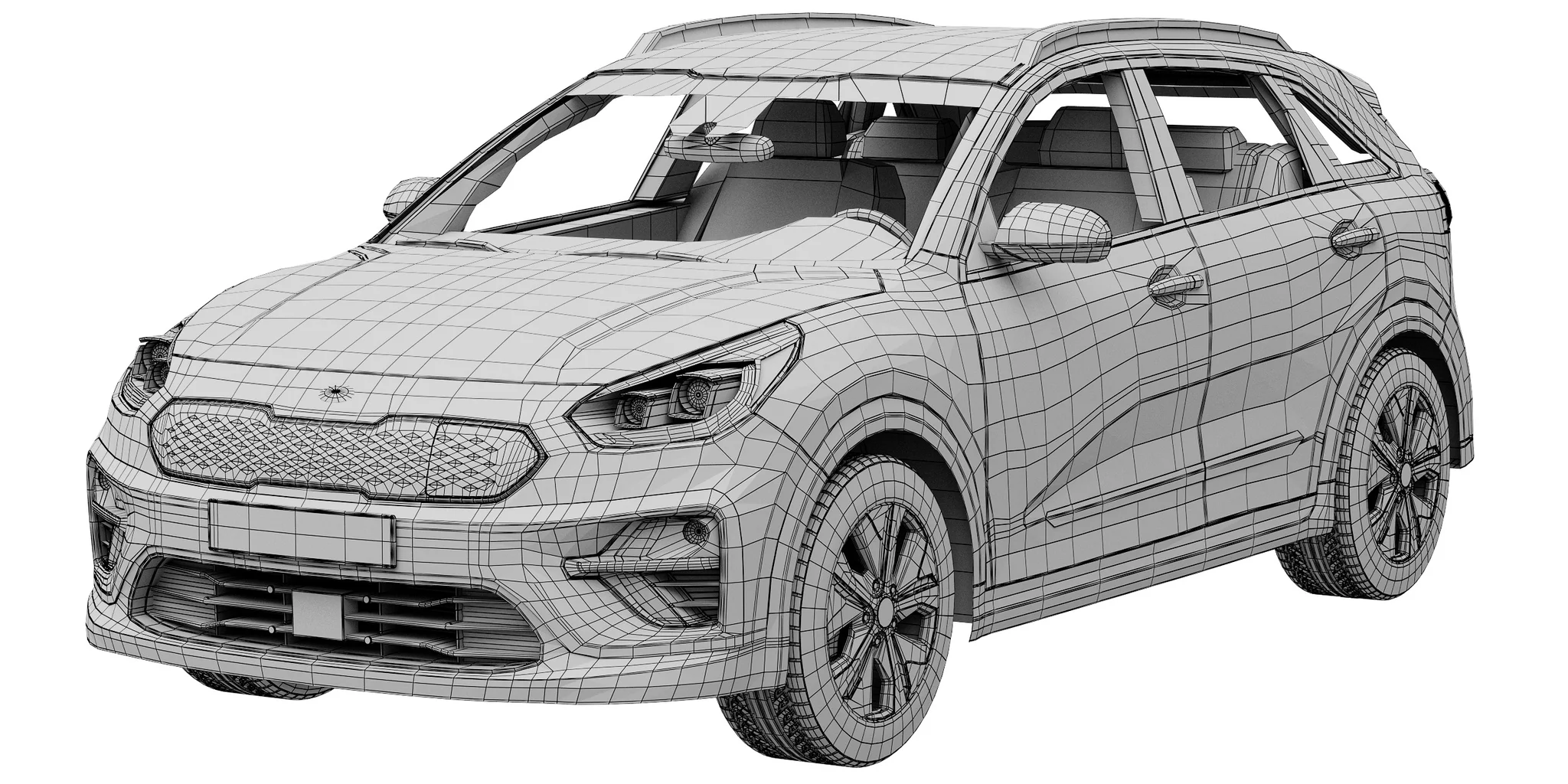 Kia Niro EV, 3D model preview 12
