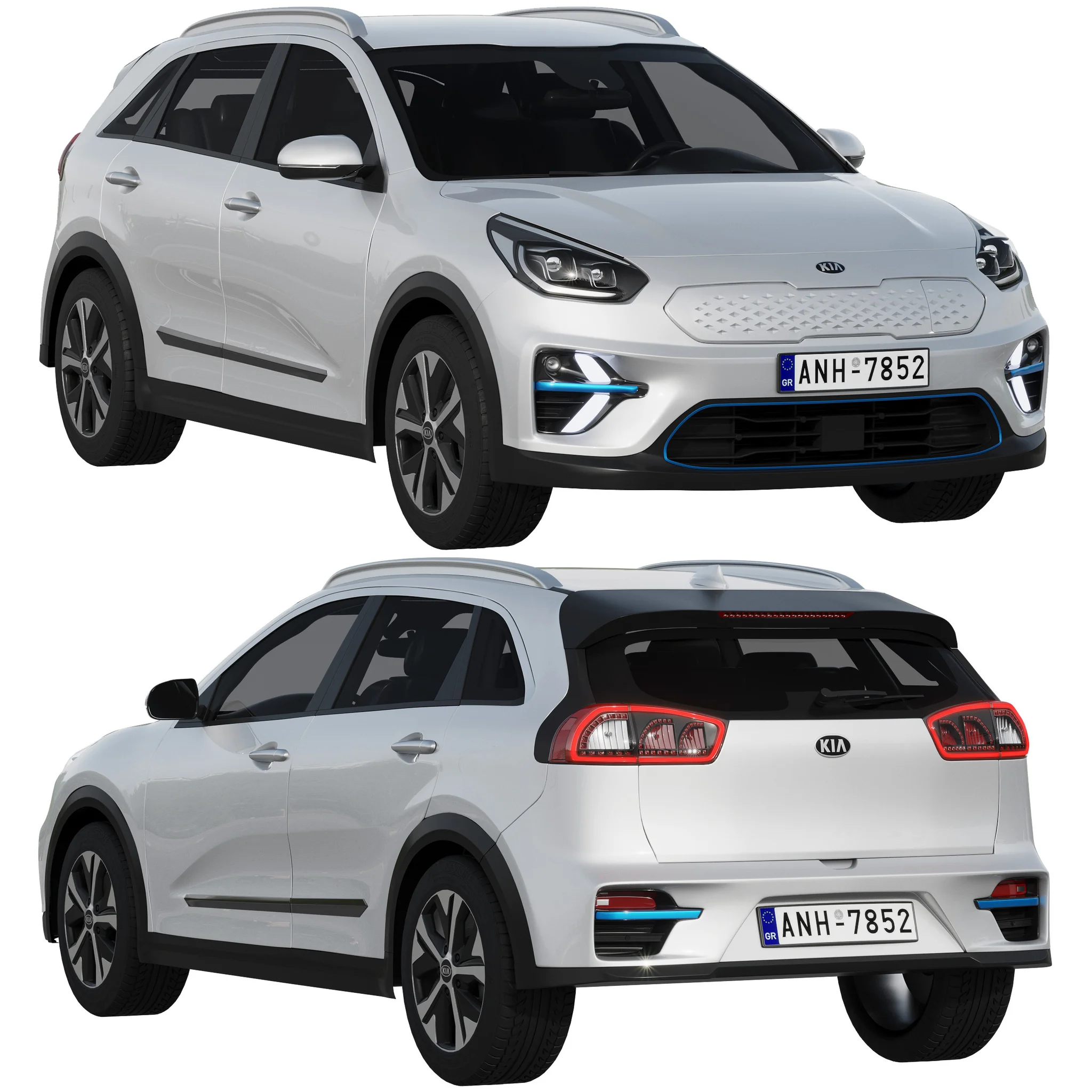 Kia Niro EV, 3D model preview 16
