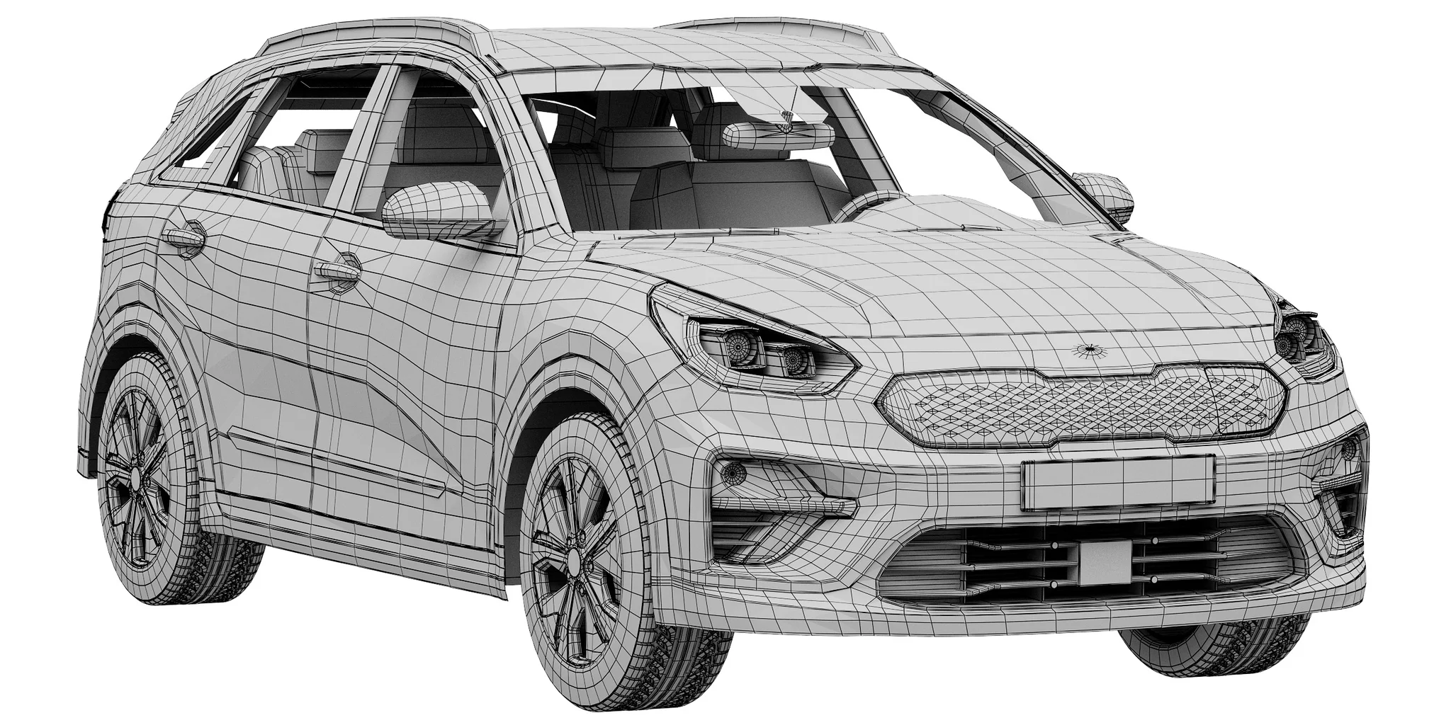 Kia Niro EV, 3D model preview 17
