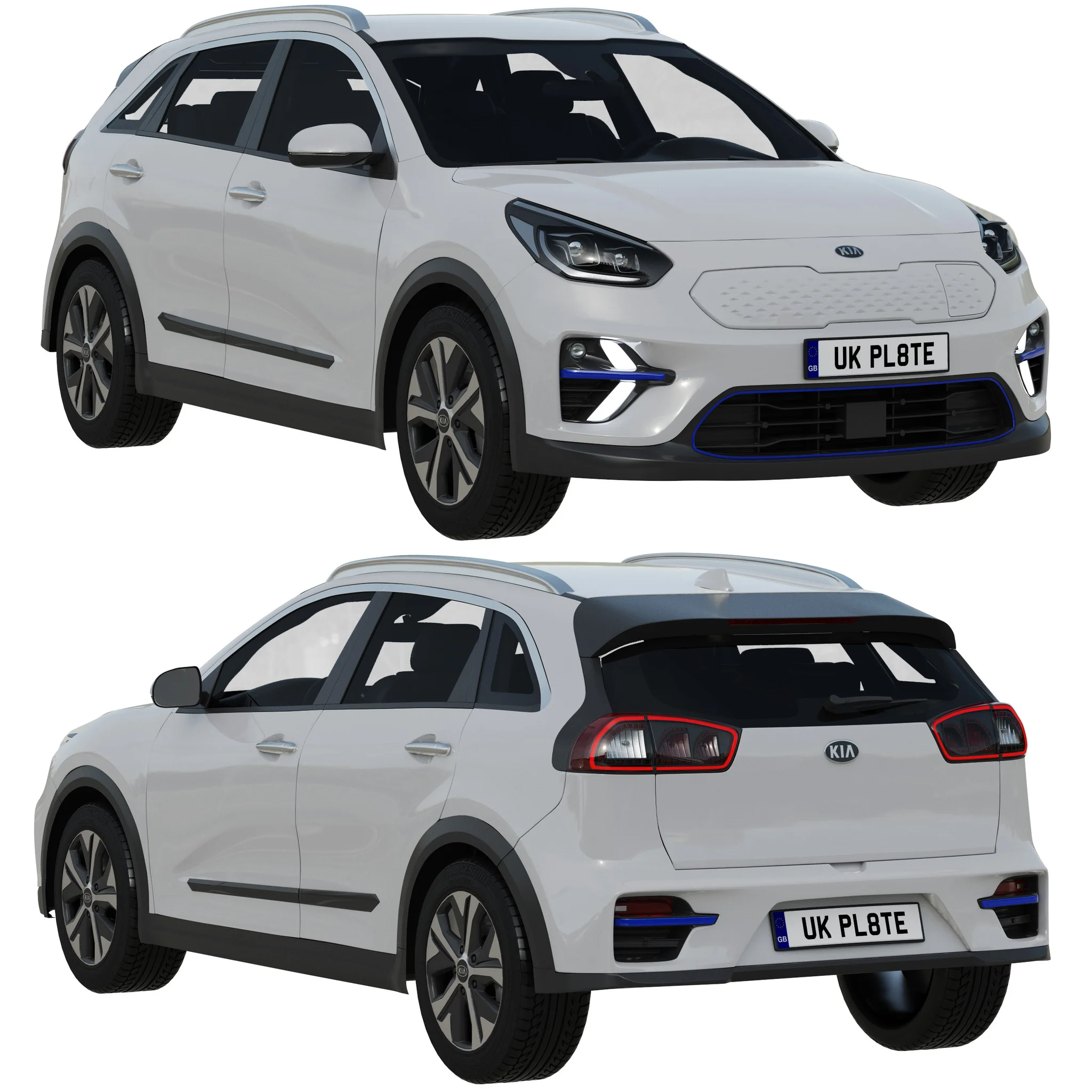 Kia Niro EV, 3D model preview 21