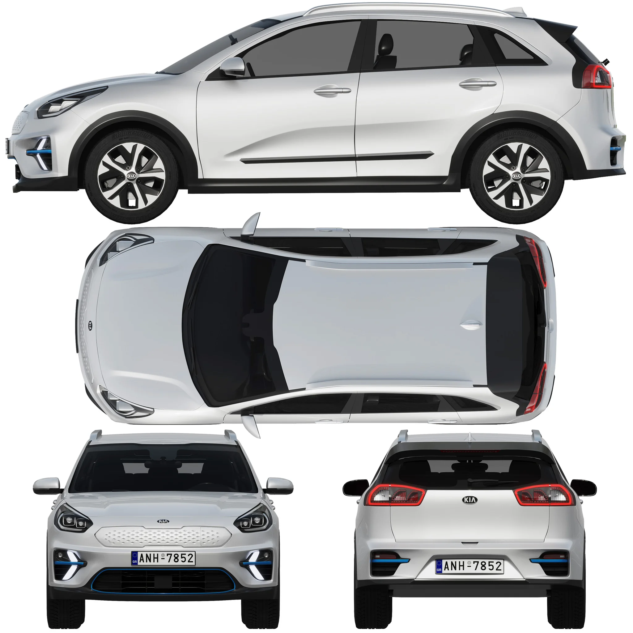 Kia Niro EV, 3D model preview 28