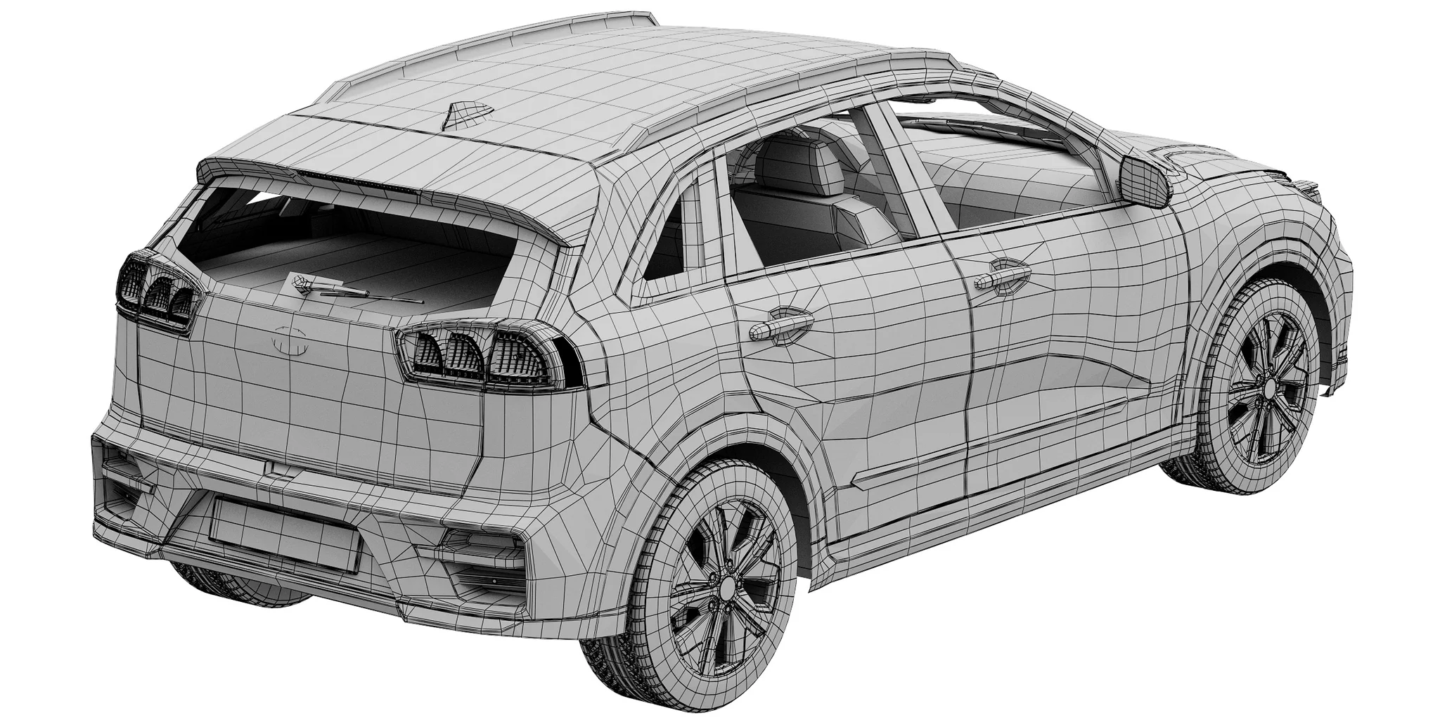 Kia Niro EV, 3D model preview 36
