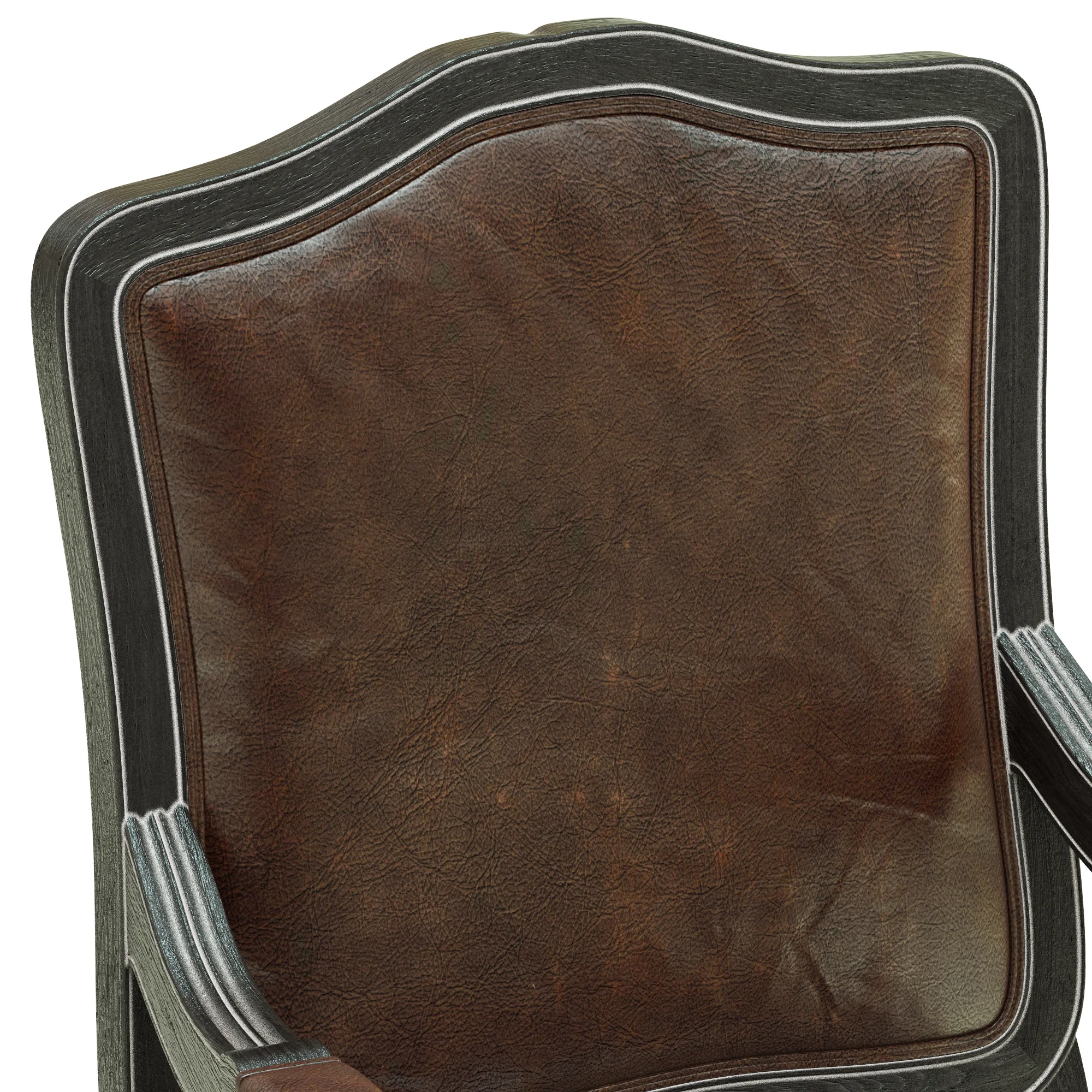 Restoration Hardware Vintage French Camelback Armchair — 3D model preview 5