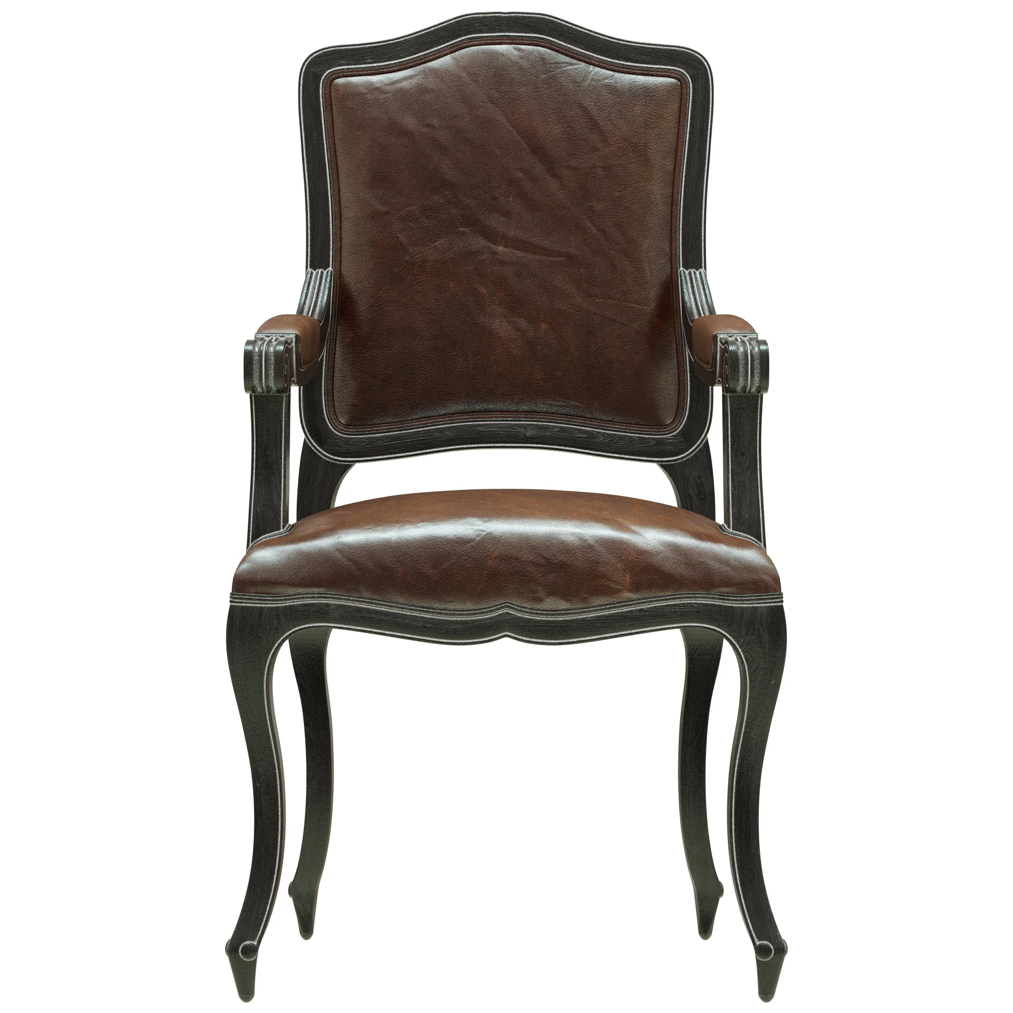 Restoration Hardware Vintage French Camelback Armchair — 3D model preview 6