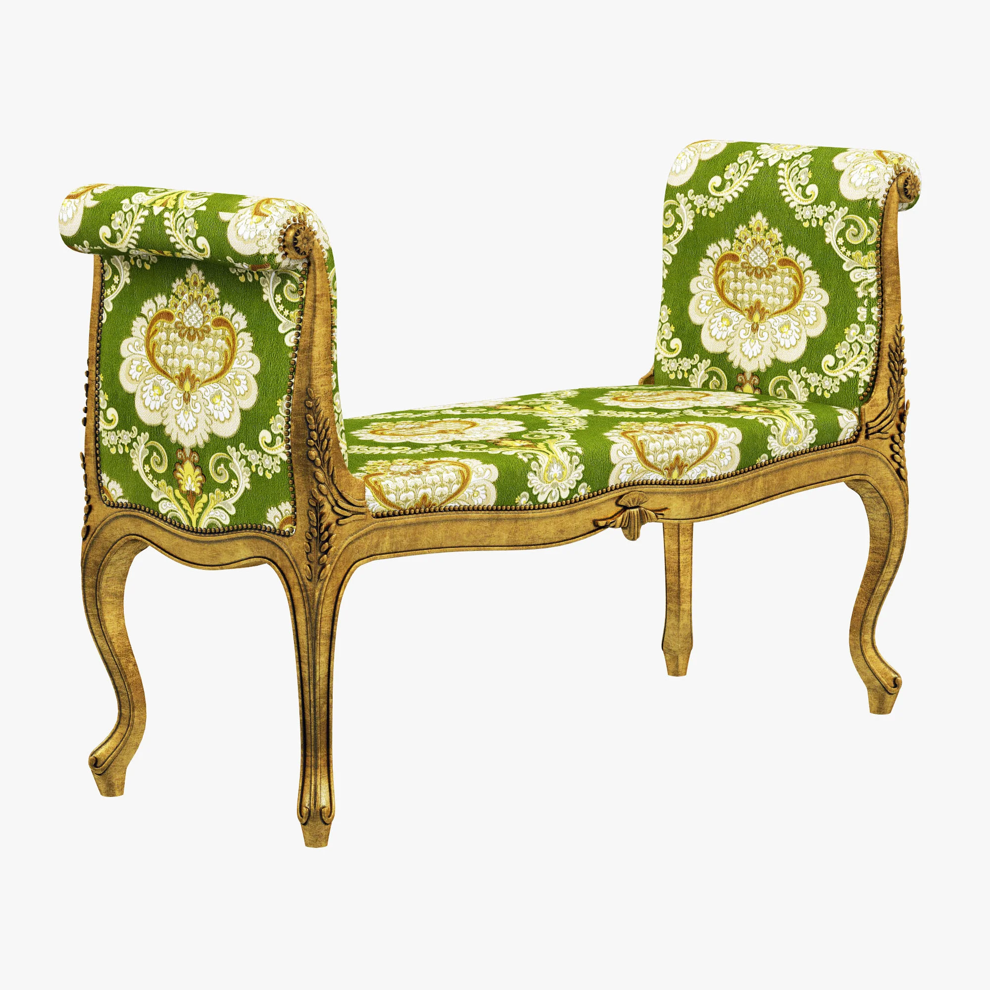 George III Giltwood Window Seats — 3D model preview 1