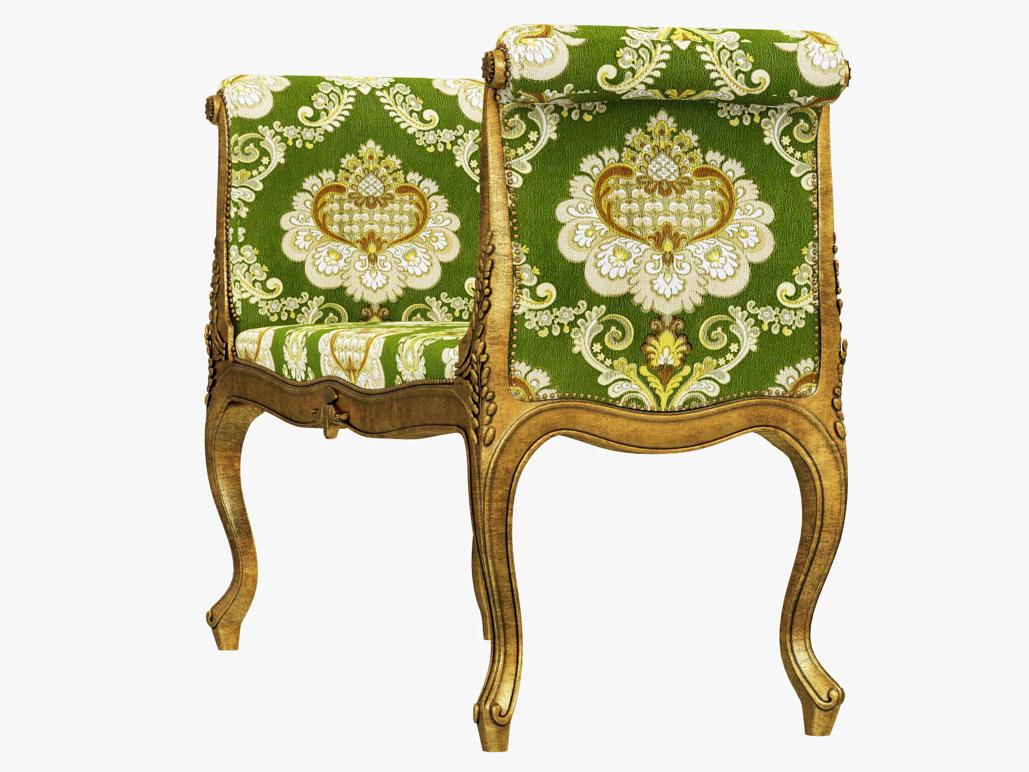 George III Giltwood Window Seats — 3D model preview 5