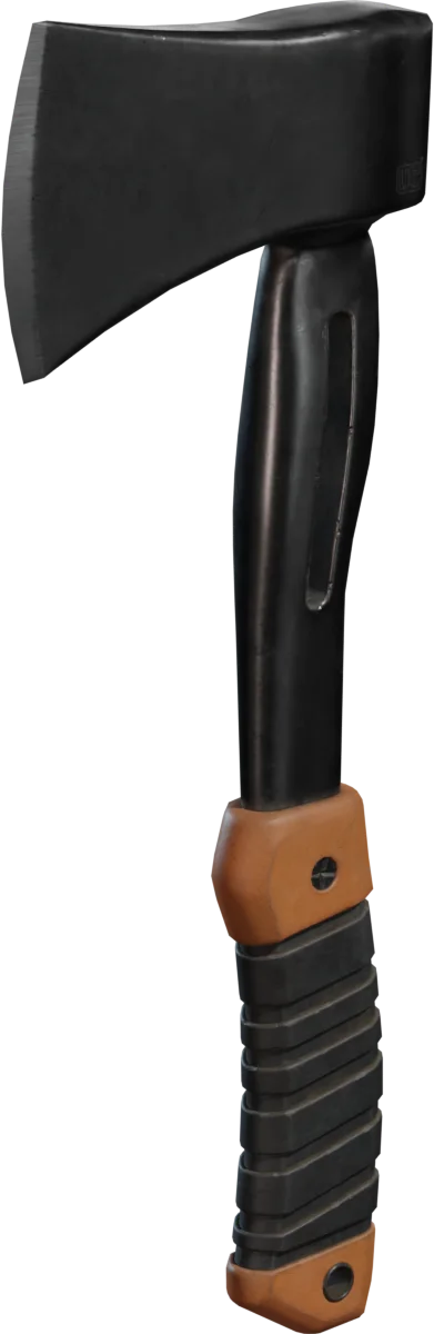 Tactical Hatchet with Rubber Grip Handle