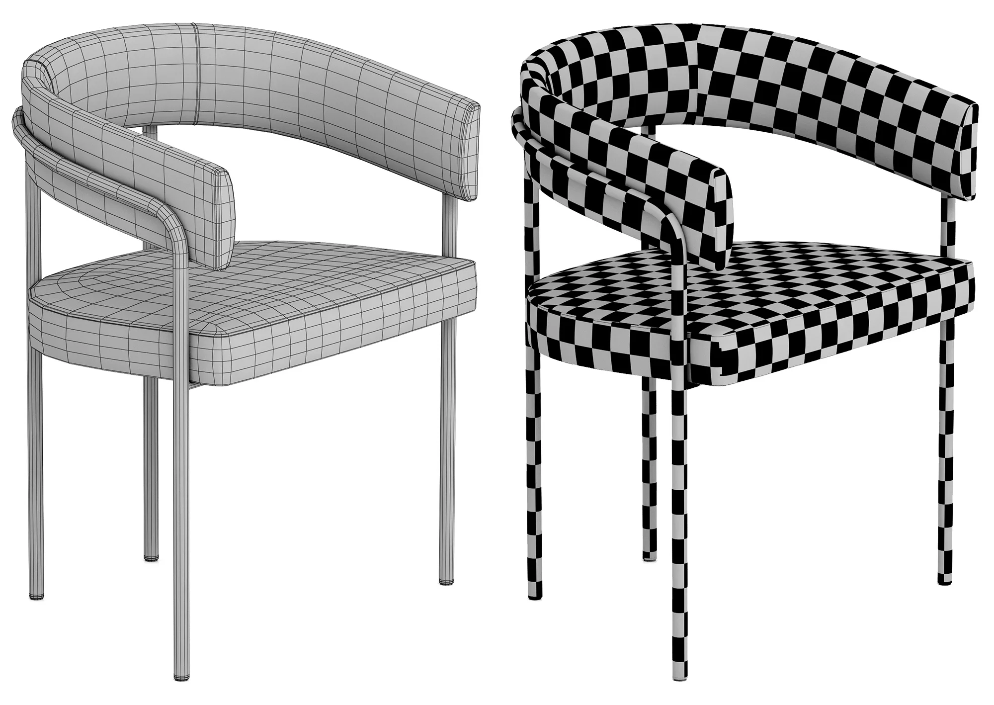 Baxter C Chair — 3D model preview 8