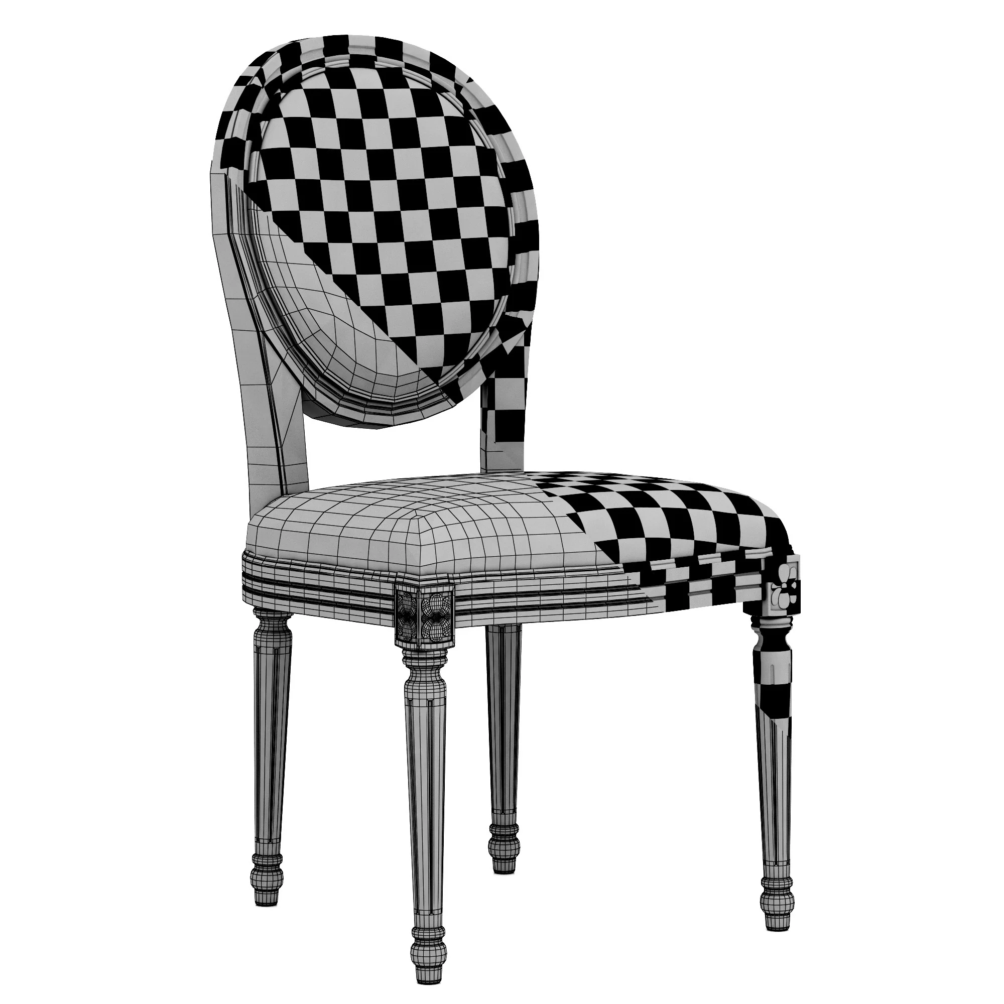 Loft Concept French Chair Provence — 3D model preview 8