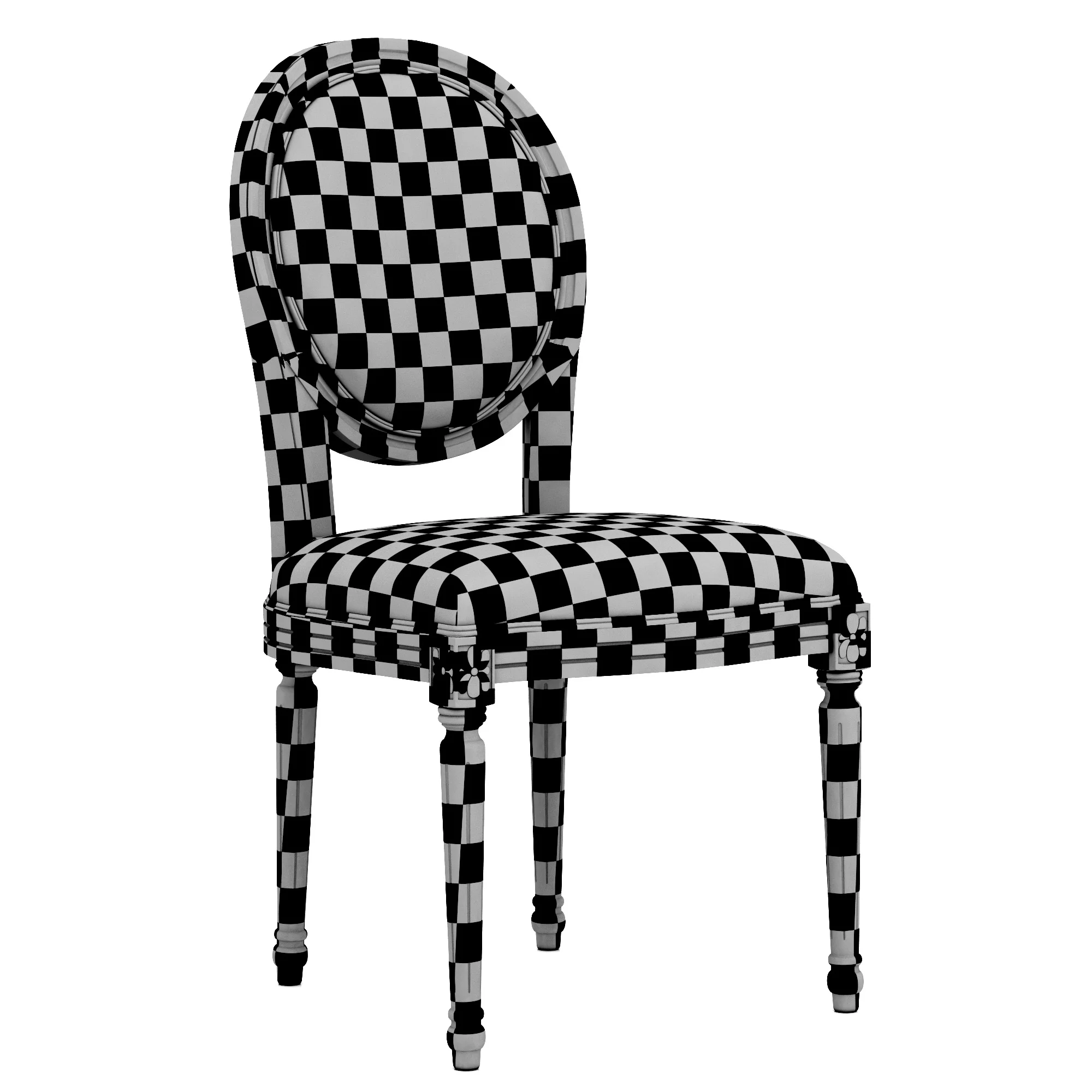 Loft Concept French Chair Provence — 3D model preview 9