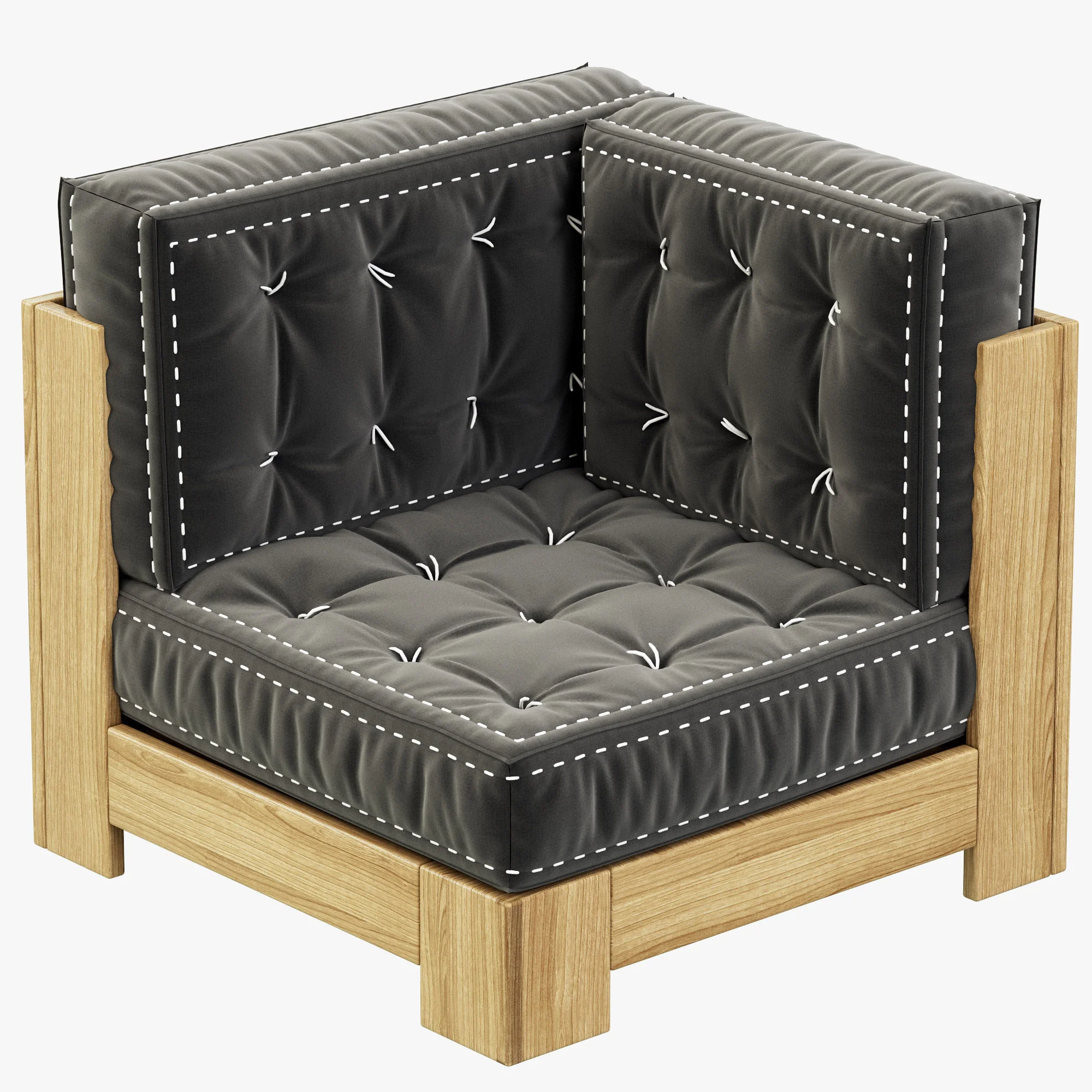 RH Teen Callum Corner Chair — 3D model preview 1