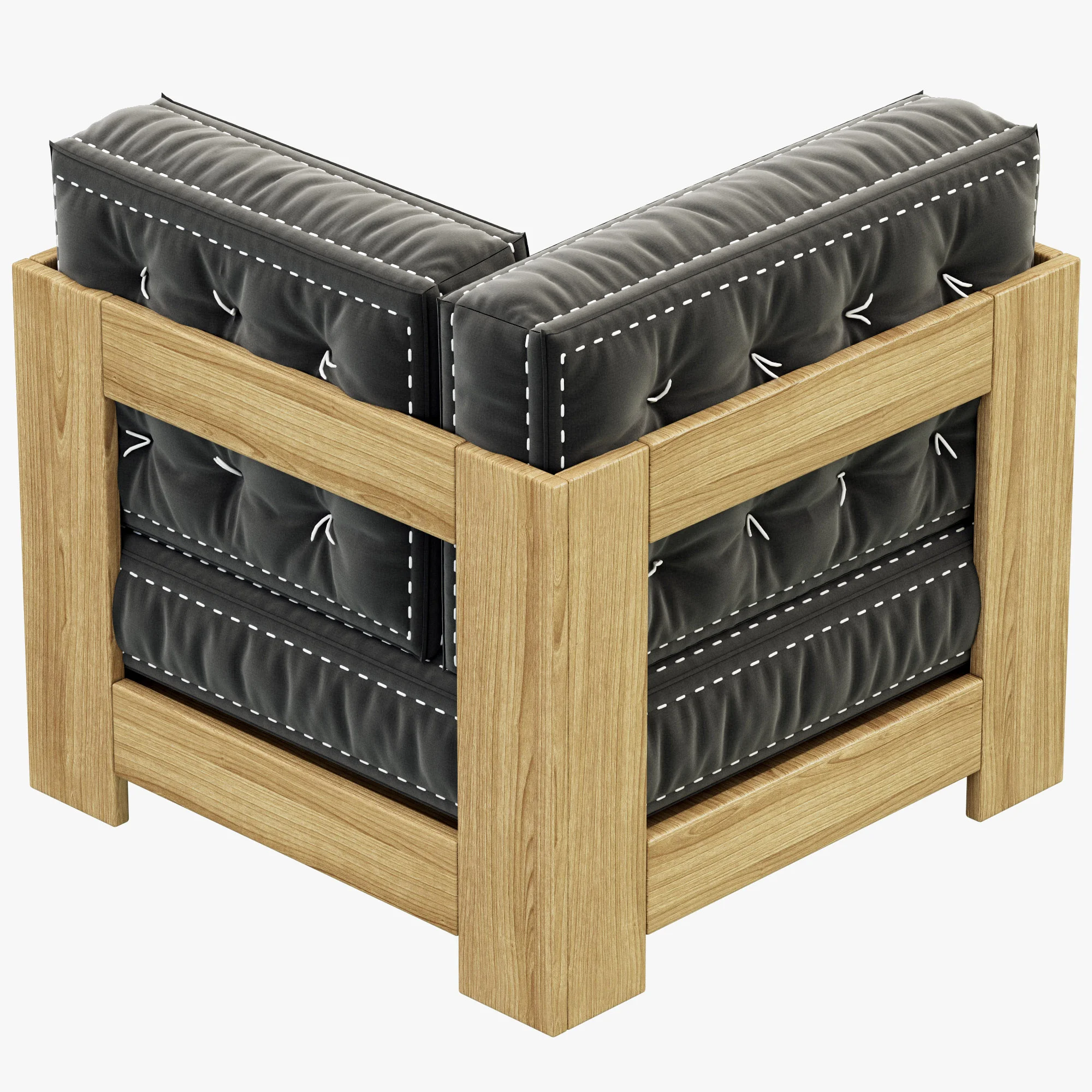 RH Teen Callum Corner Chair — 3D model preview 4
