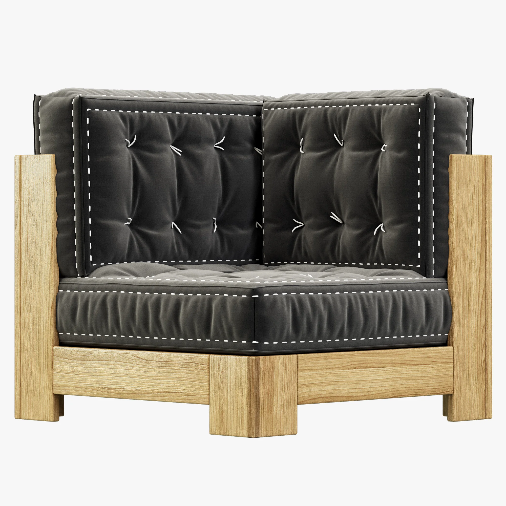 RH Teen Callum Corner Chair — 3D model preview 6