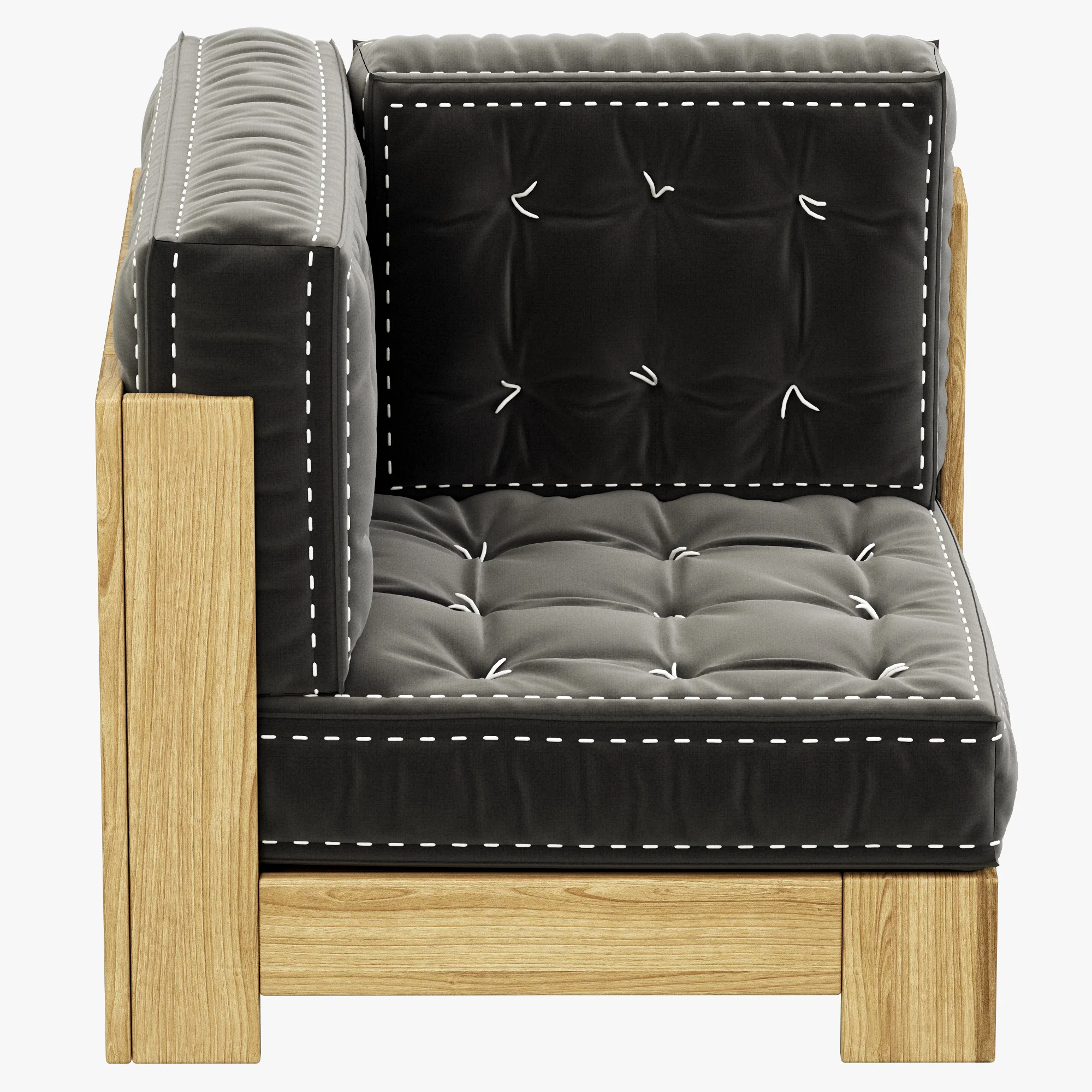 RH Teen Callum Corner Chair — 3D model preview 7