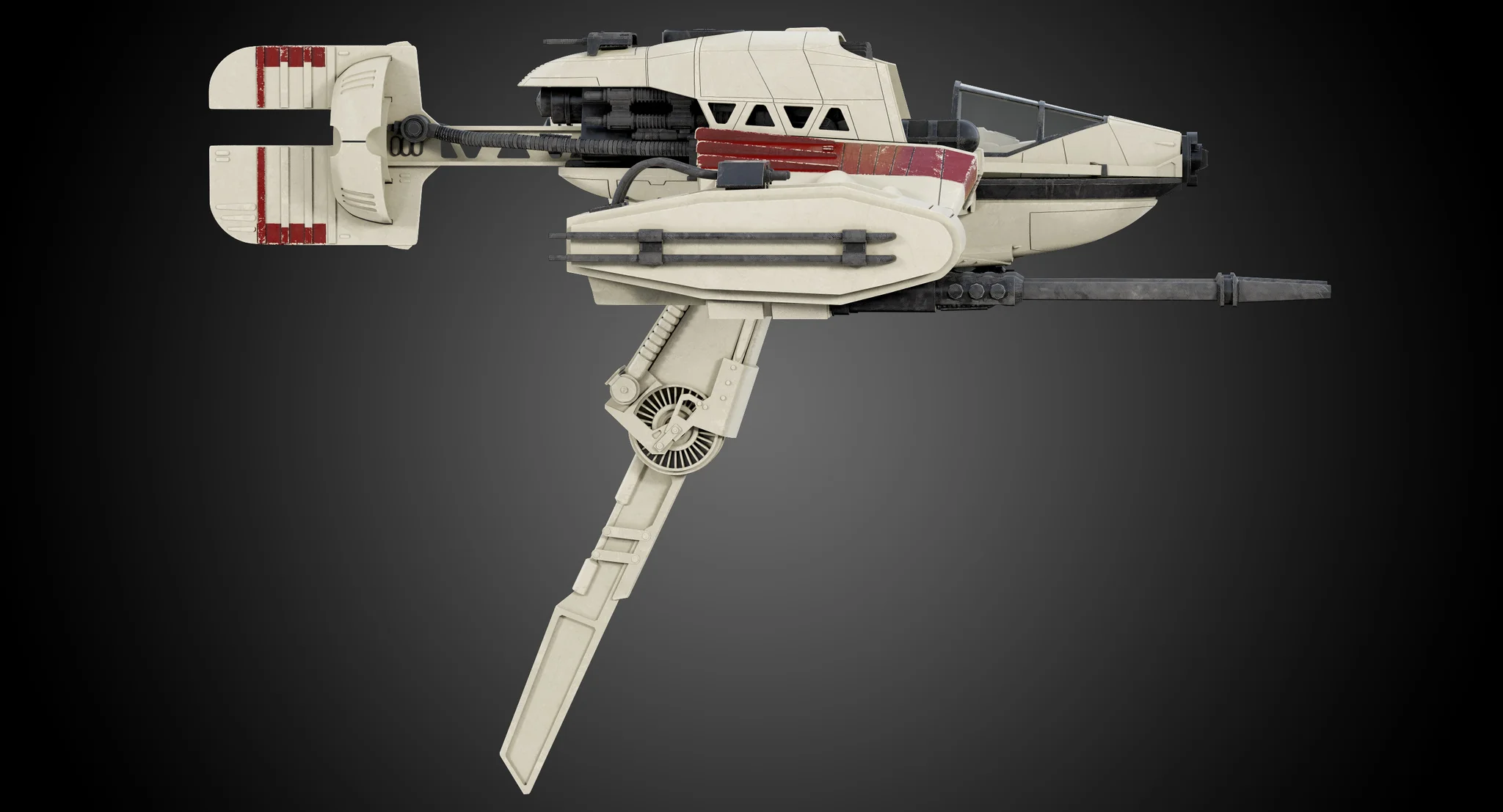 Ski Speeder — 3D model preview 4
