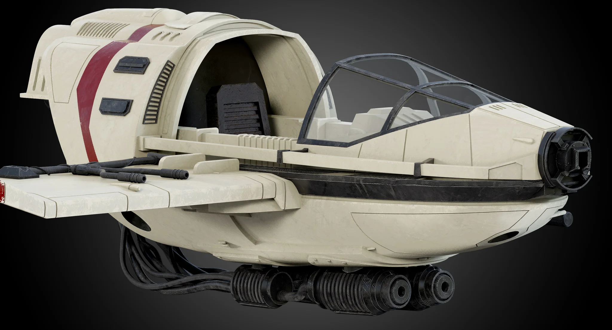Ski Speeder — 3D model preview 30